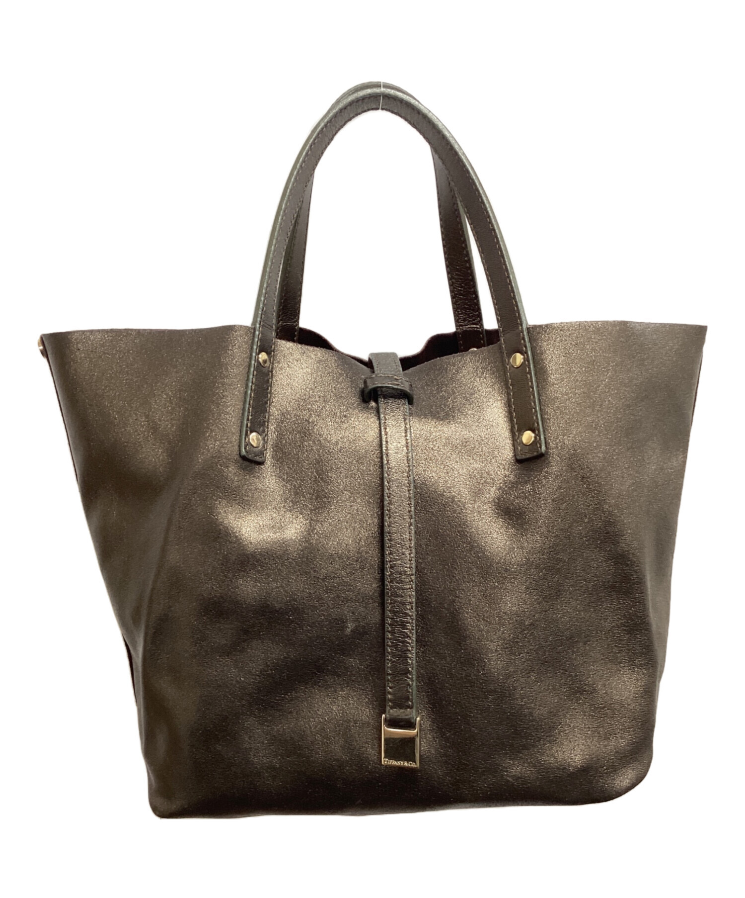 中古・古着通販】TIFFANY & Co. (ティファニー) ハンドバッグ オリーブ 