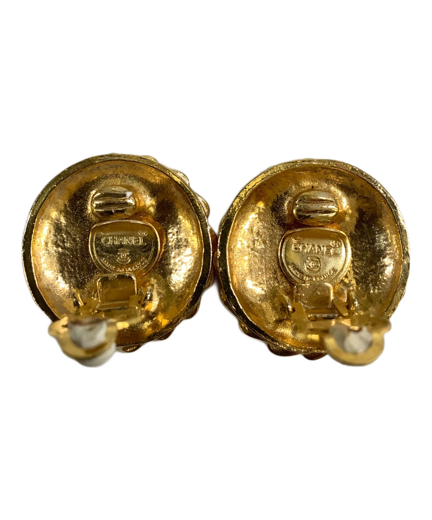 中古・古着通販】CHANEL (シャネル) イヤリング ゴールドカラー