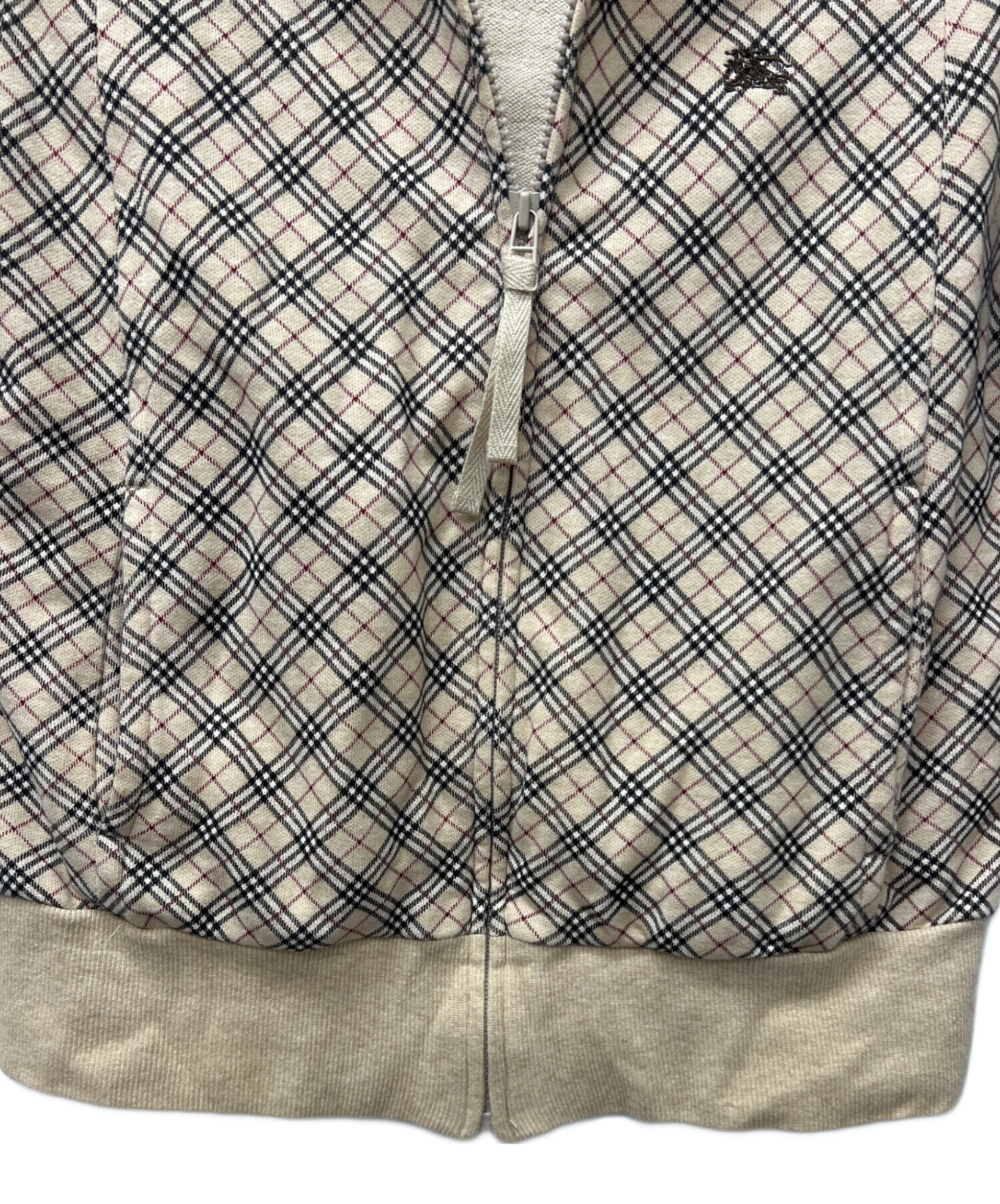 BURBERRY BLUE LABEL 日本製 ノバチェック ジップ ジャケット BURBERRY BLUE LABEL ノバチェック ジップアップジャケット バーバリー