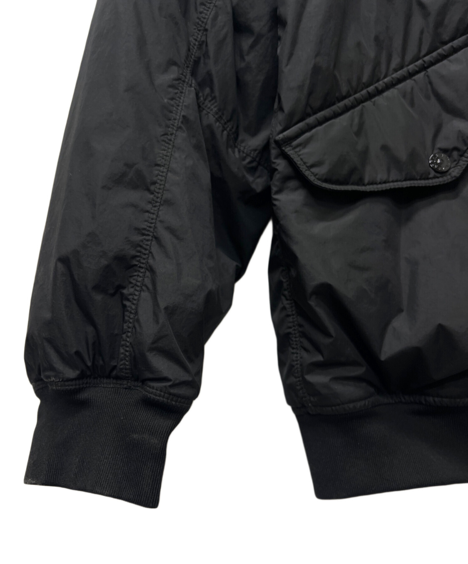 STONE  ボンバージャケット ブラック 中古・古着通販】STONE ISLAND (ストーンアイランド) ボンバー