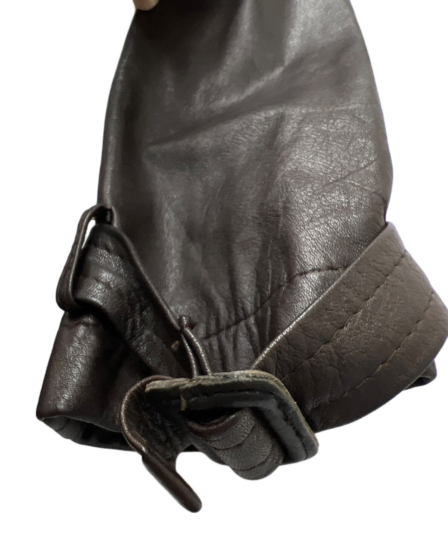 中古・古着通販】ROPE (ロペ) レザーコート ブラウン サイズ:7 9