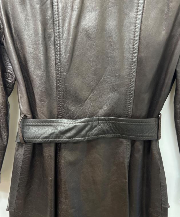 中古・古着通販】ROPE (ロペ) レザーコート ブラウン サイズ:7 9