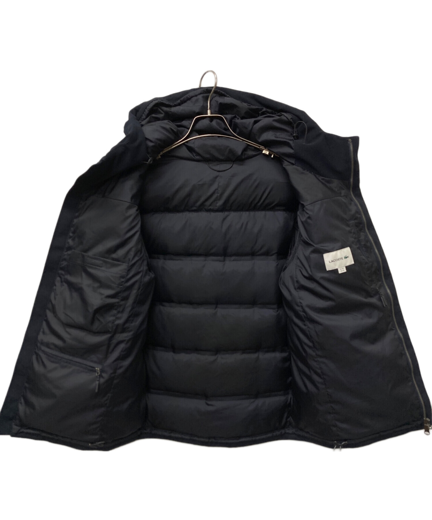 中古・古着通販】LACOSTE (ラコステ) ダウンジャケット ネイビー 