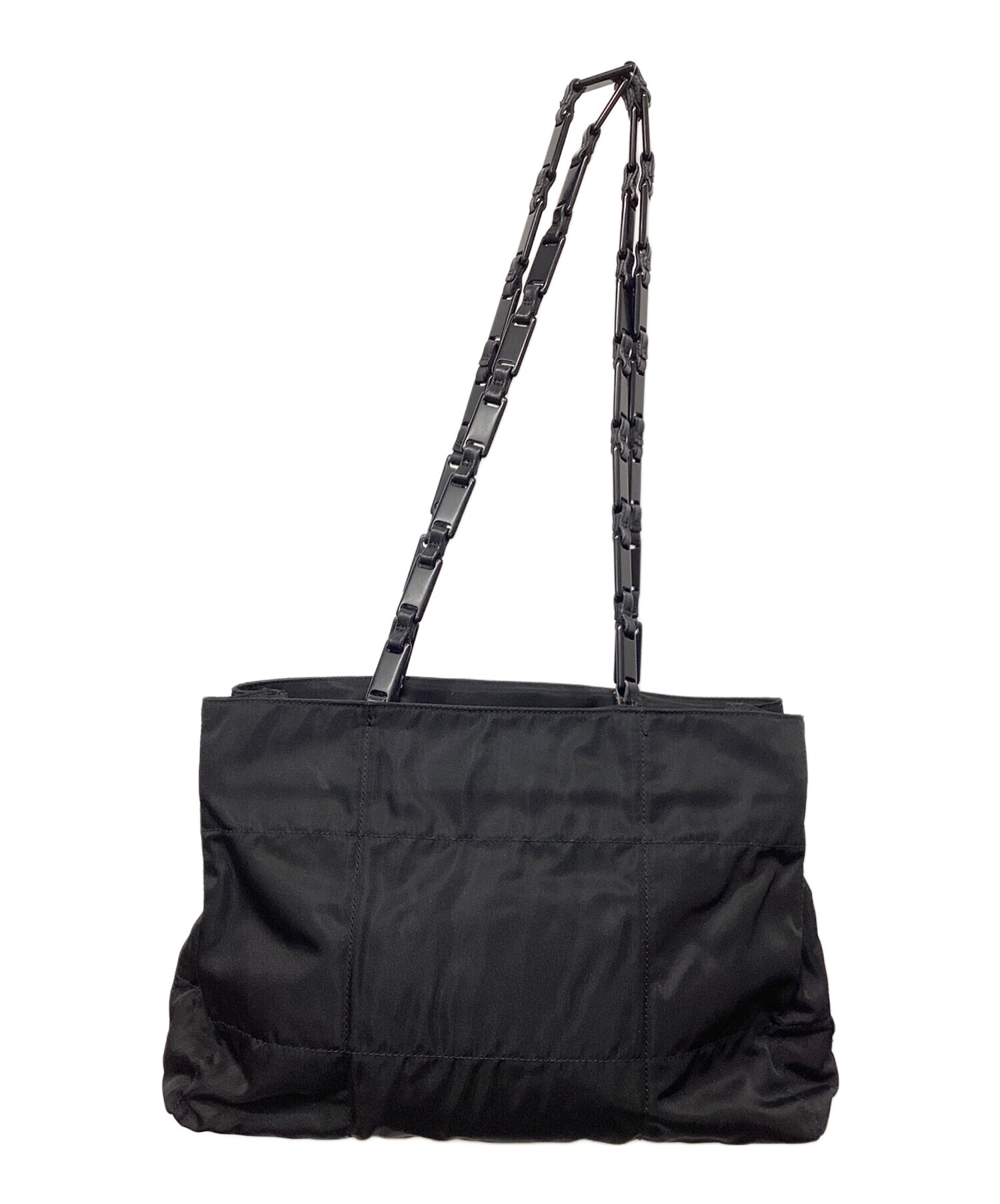 中古・古着通販】PRADA (プラダ) ショルダートートバッグ ブラック 