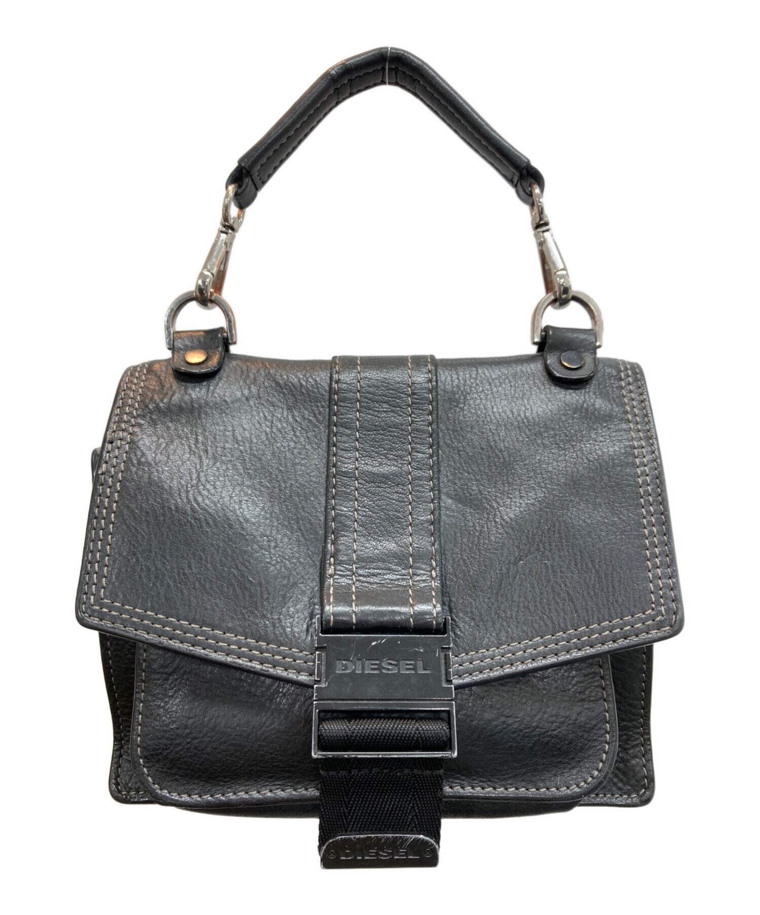 中古・古着通販】DIESEL (ディーゼル) ショルダーバッグ ブラック 