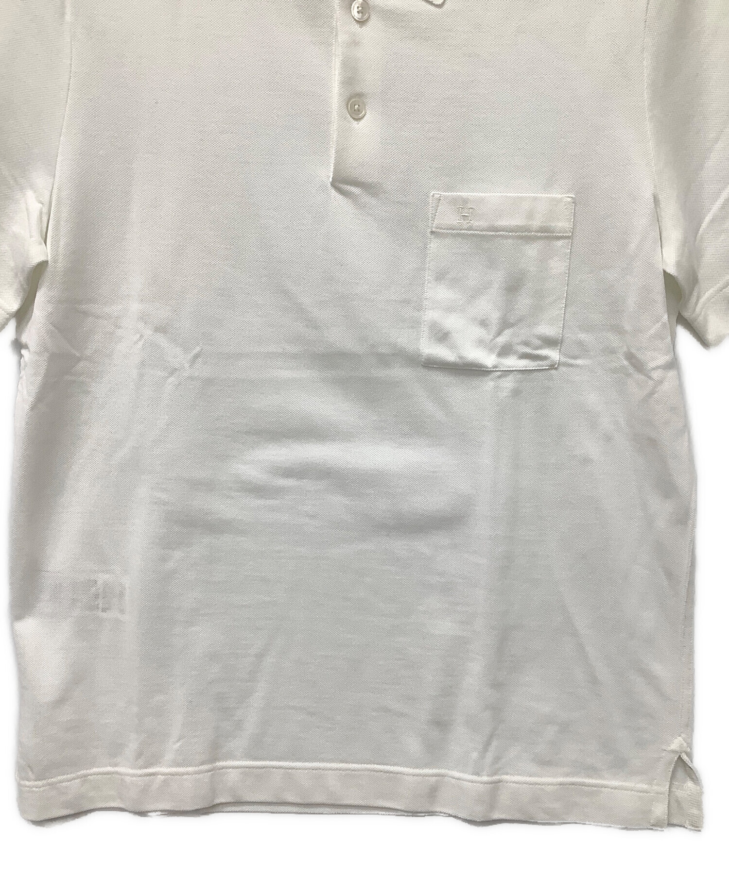HERMES エルメス 80s ポロシャツ 古着 中古・古着通販】HERMES (エルメス) ポケットポロシャツ オレンジ
