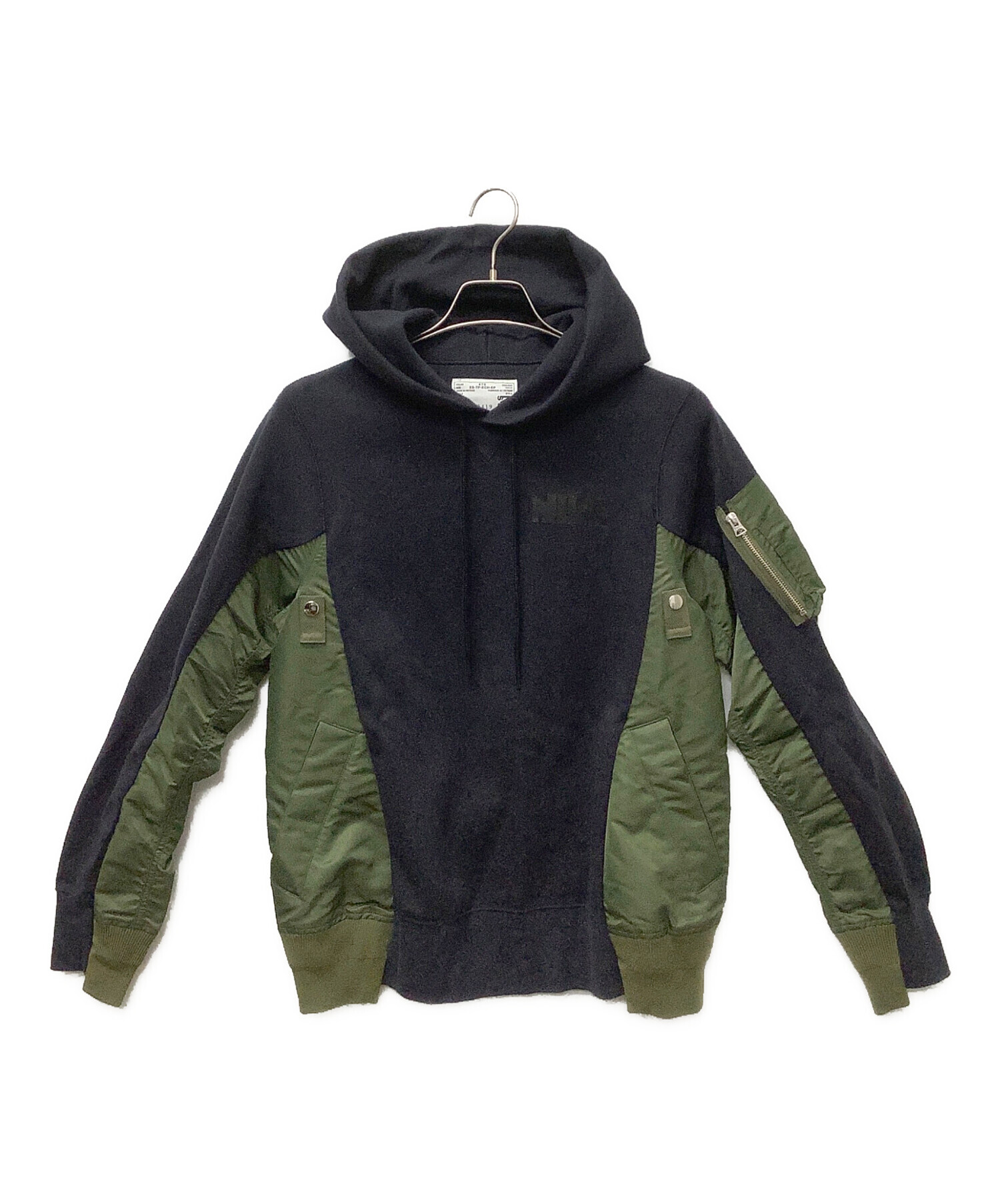 中古・古着通販】NIKE (ナイキ) sacai (サカイ) プルオーバーパーカー 