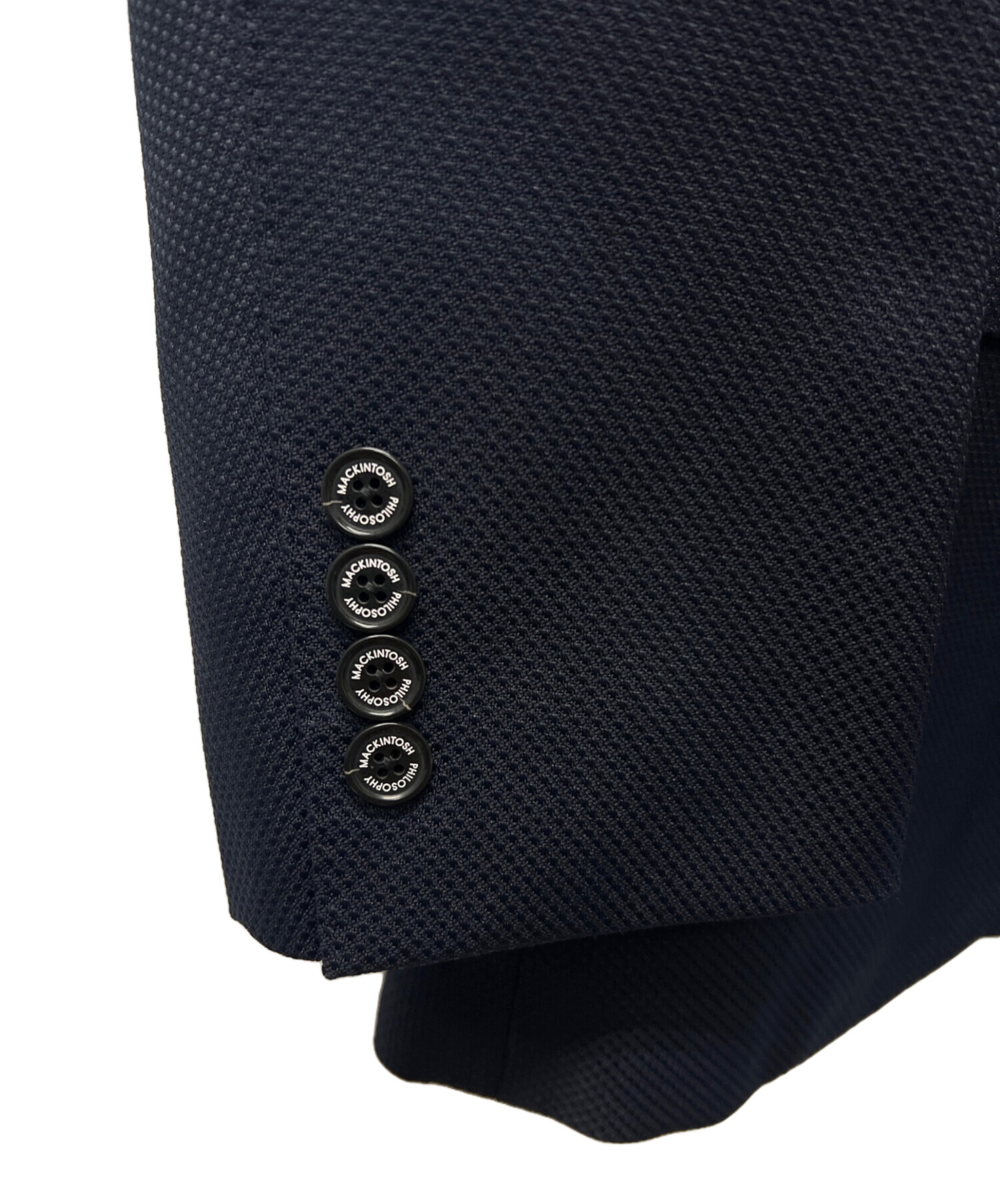 H77 美品 M マッキントッシュフィロソフィー スーツ上下 ブラック