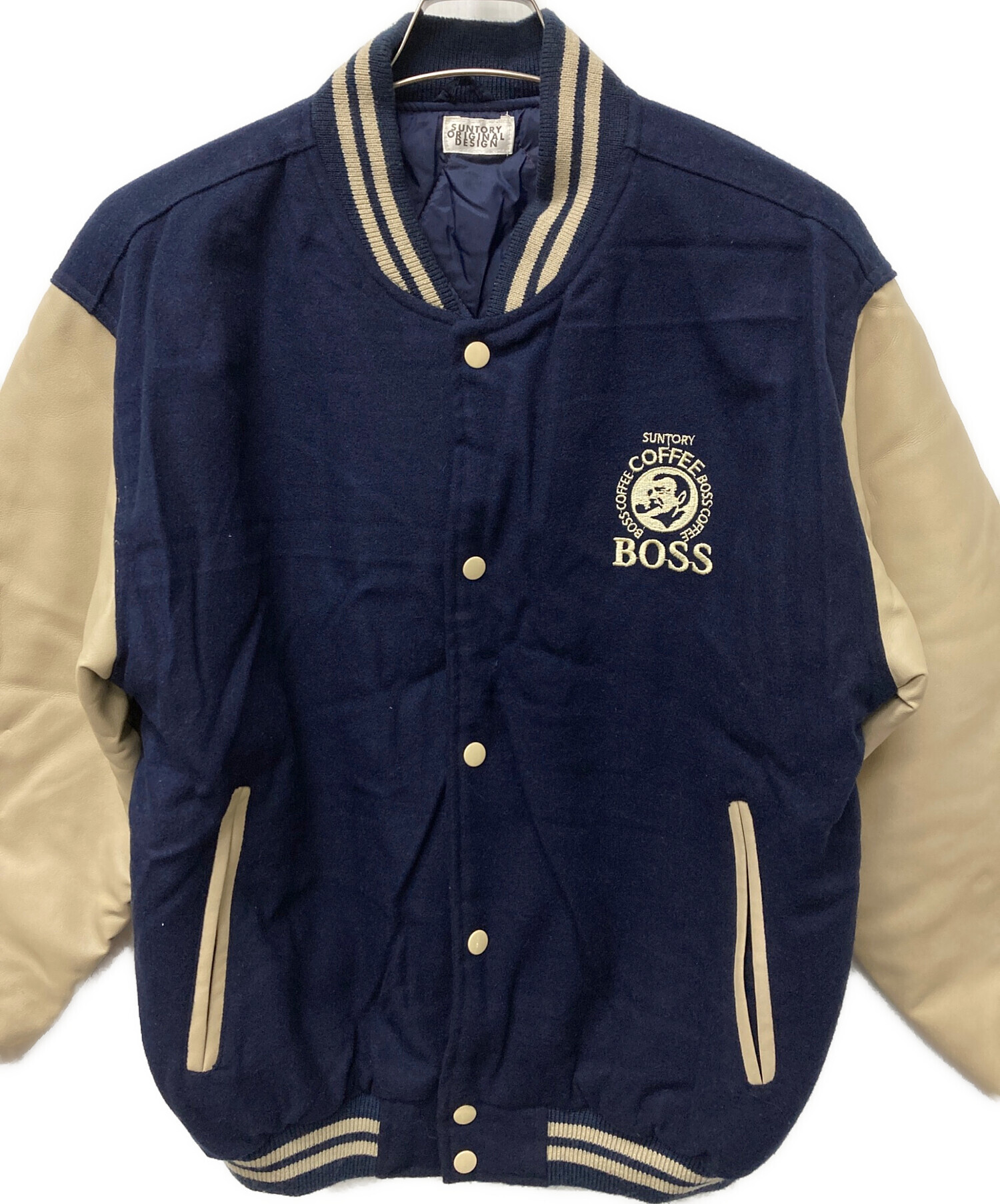 中古・古着通販】SUNTORY BOSS (サントリーボス) スタジャン ネイビー