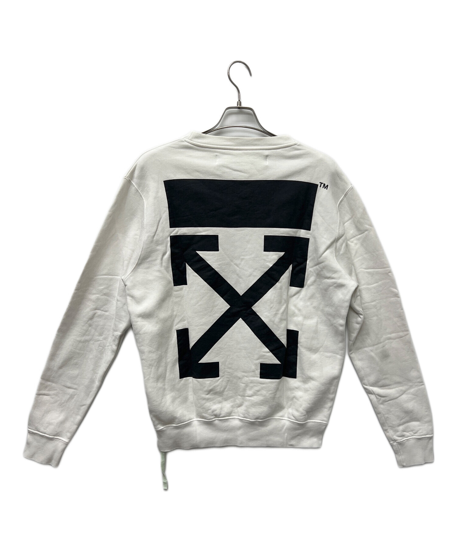 中古・古着通販】OFFWHITE (オフホワイト) クルーネックスウェット