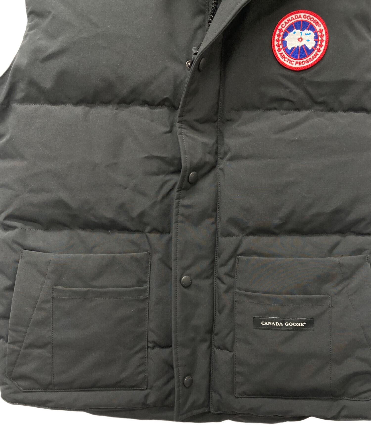 中古・古着通販】CANADA GOOSE (カナダグース) ダウンベスト ブラック 