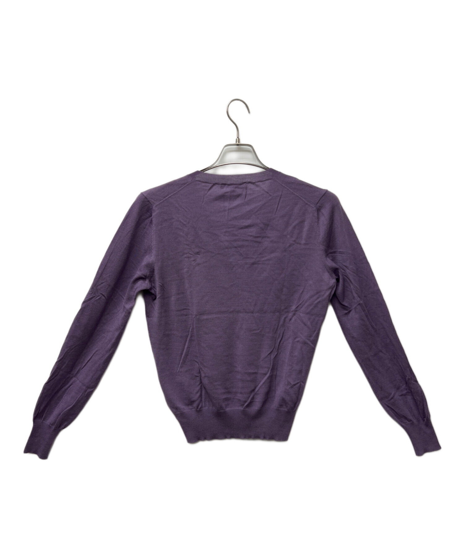 中古・古着通販】GUCCI (グッチ) Vネックニット パープル サイズ:S 