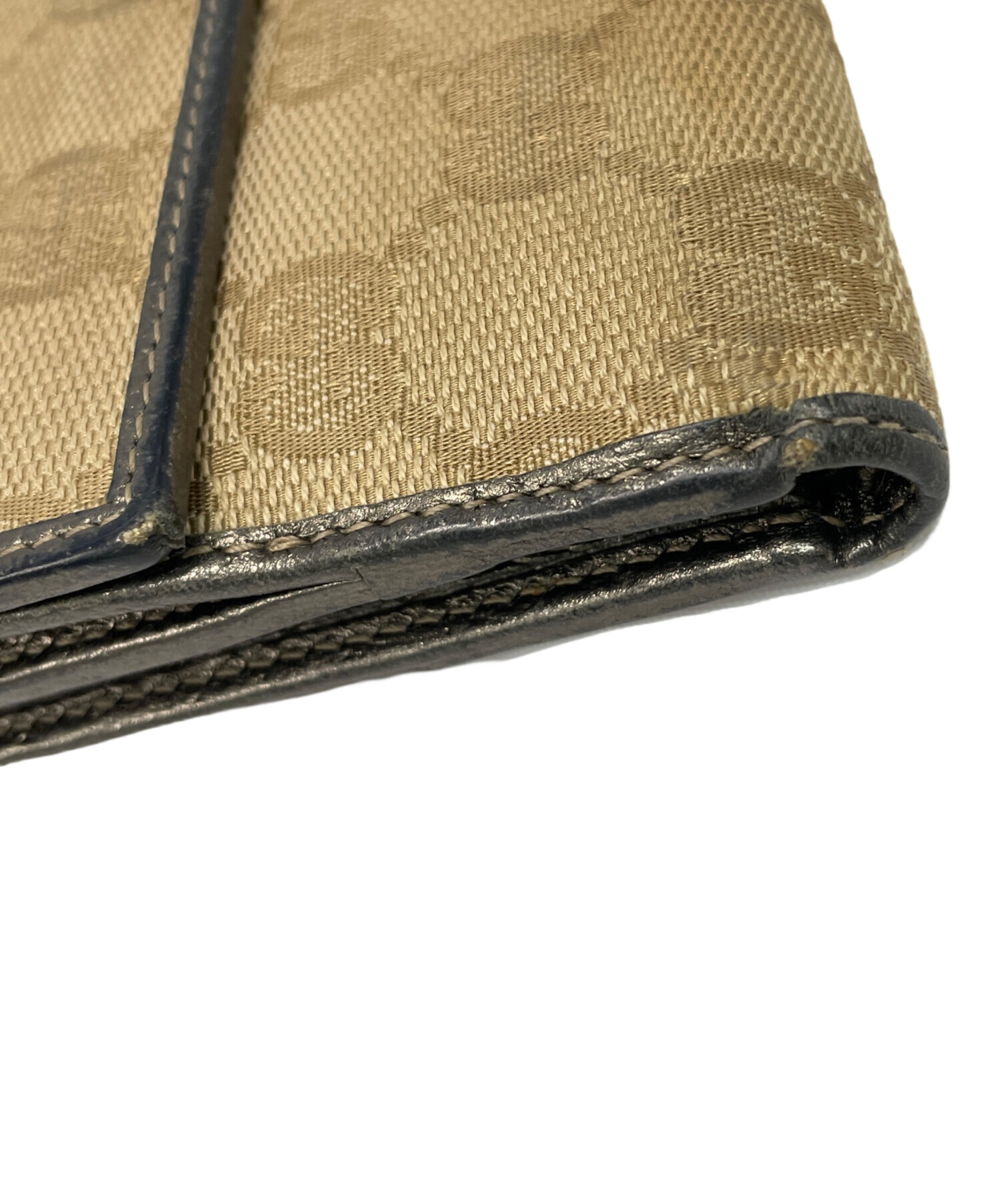 中古・古着通販】GUCCI (グッチ) 2つ折り財布 ブラウン｜ブランド