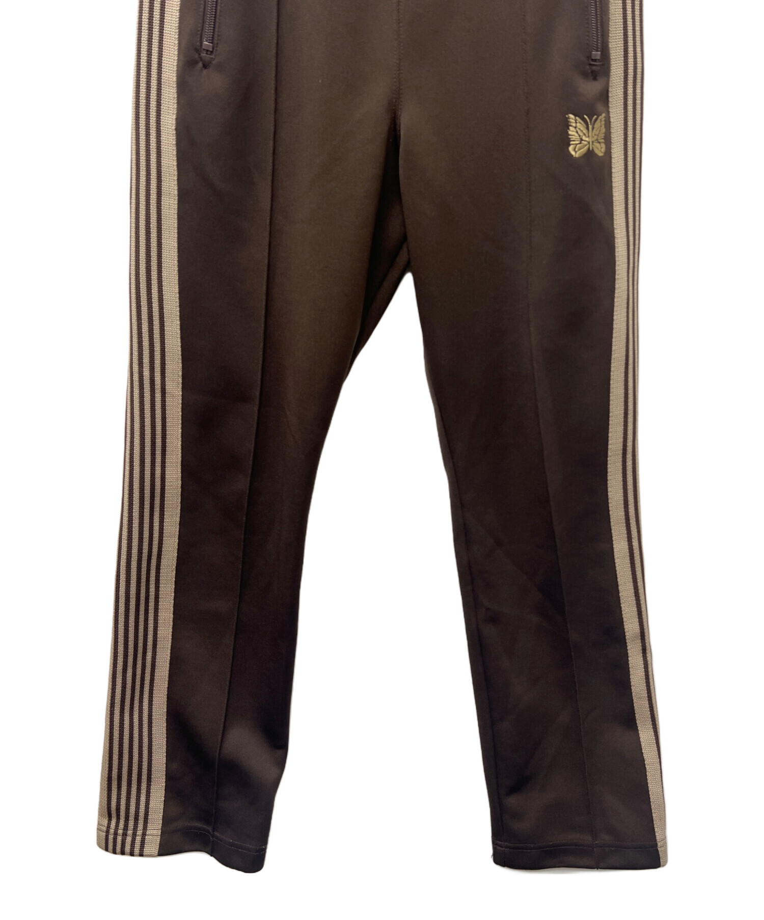 Needles ブラウン トラックパンツ ストレート XS Needles トラックパンツ ストレートM ブラウン