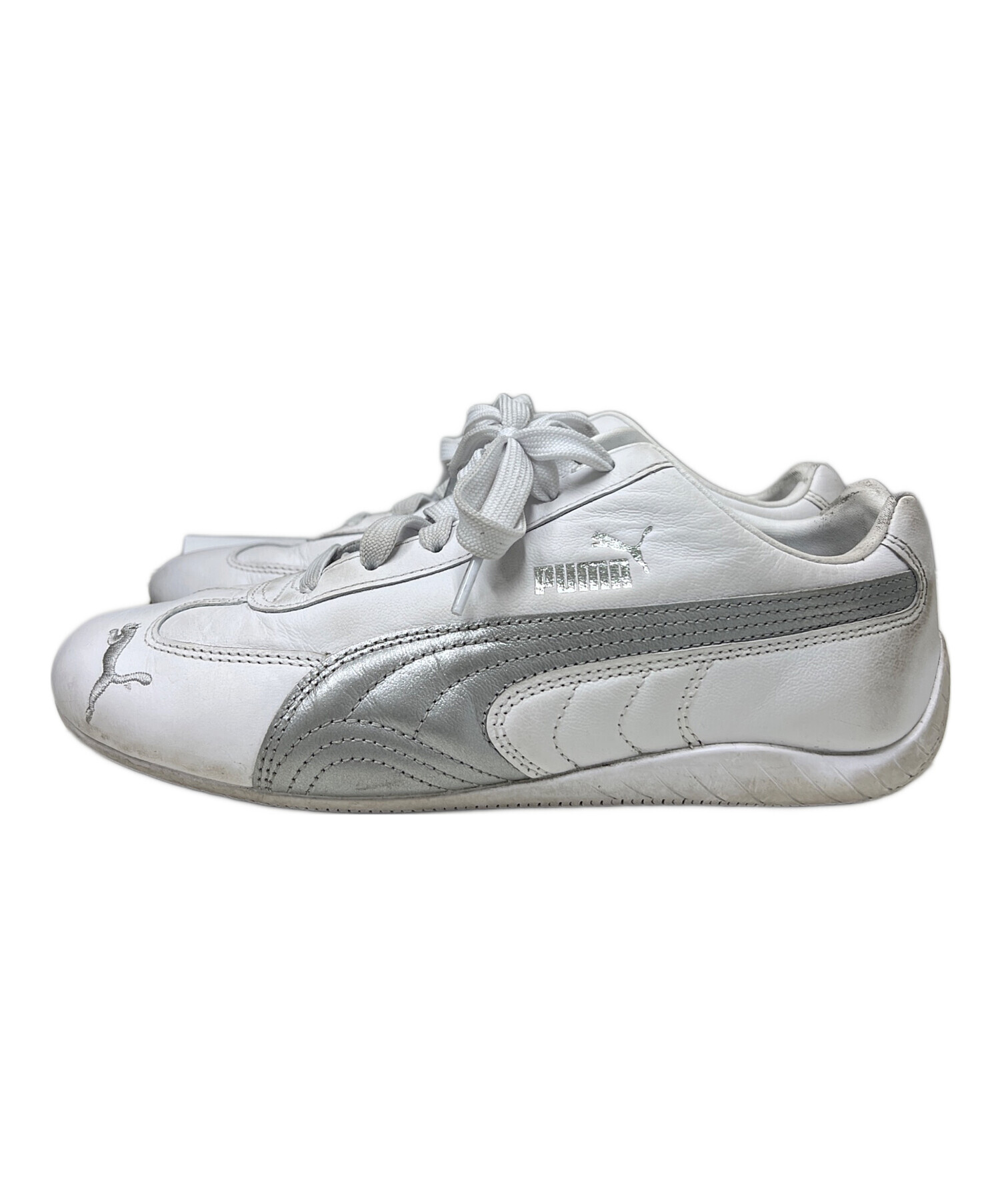 中古・古着通販】PUMA (プーマ) スニーカー ホワイト×シルバー サイズ