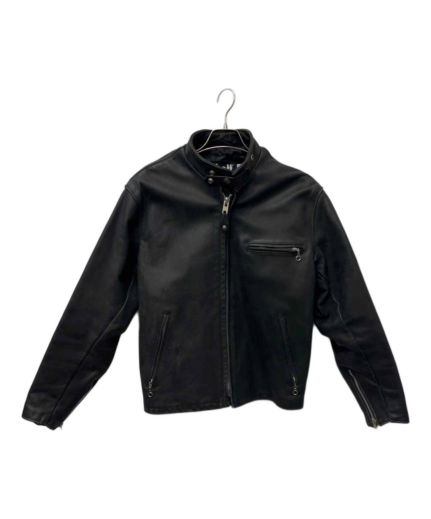 中古・古着通販】Schott (ショット) レザージャケット ブラック サイズ 