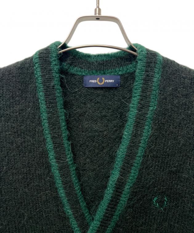 中古・古着通販】FRED PERRY (フレッドペリー) カーディガン グリーン