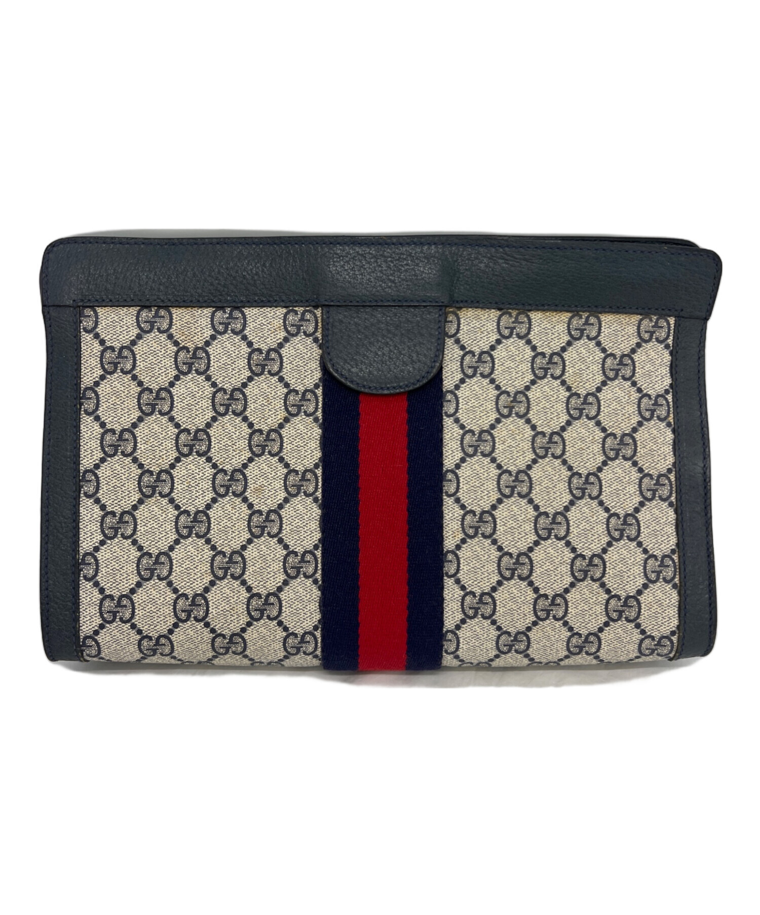 中古・古着通販】GUCCI (グッチ) クラッチバッグ ネイビー｜ブランド