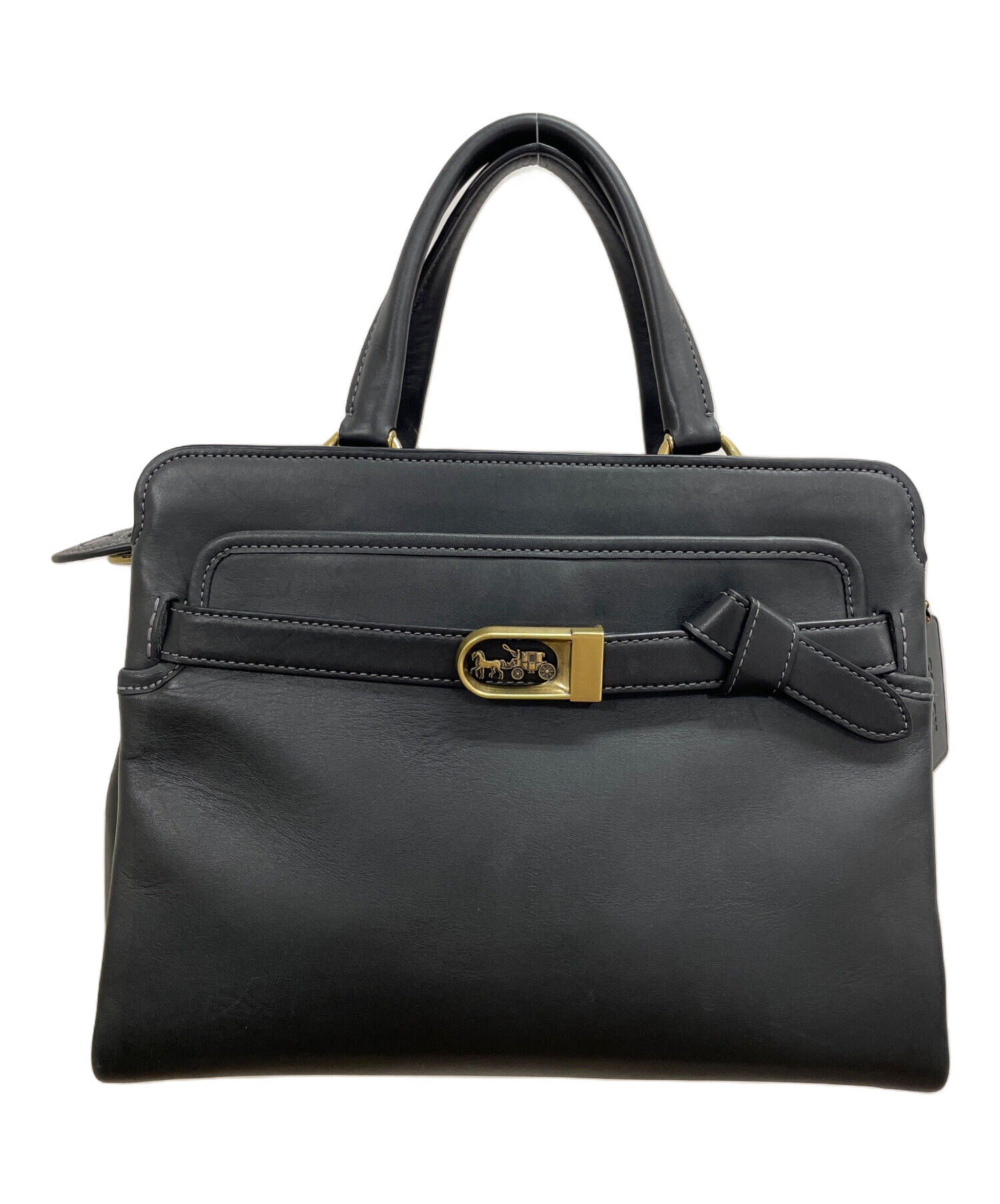 中古・古着通販】COACH (コーチ) 2WAYバッグ ブラック｜ブランド・古着