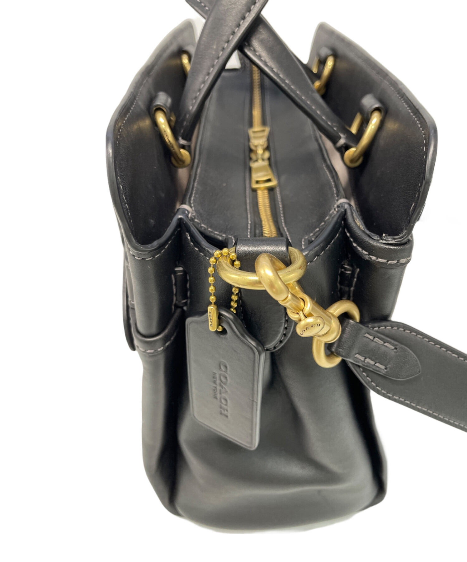 中古・古着通販】COACH (コーチ) 2WAYバッグ ブラック｜ブランド・古着