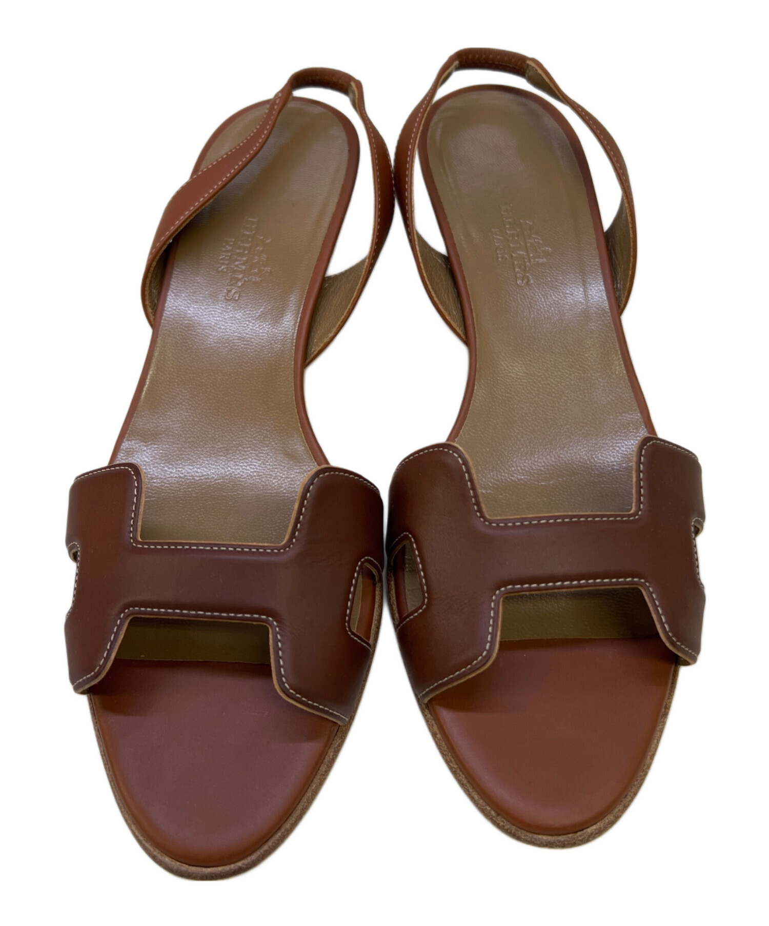 中古・古着通販】HERMES (エルメス) サンダル ブラウン サイズ:361/2
