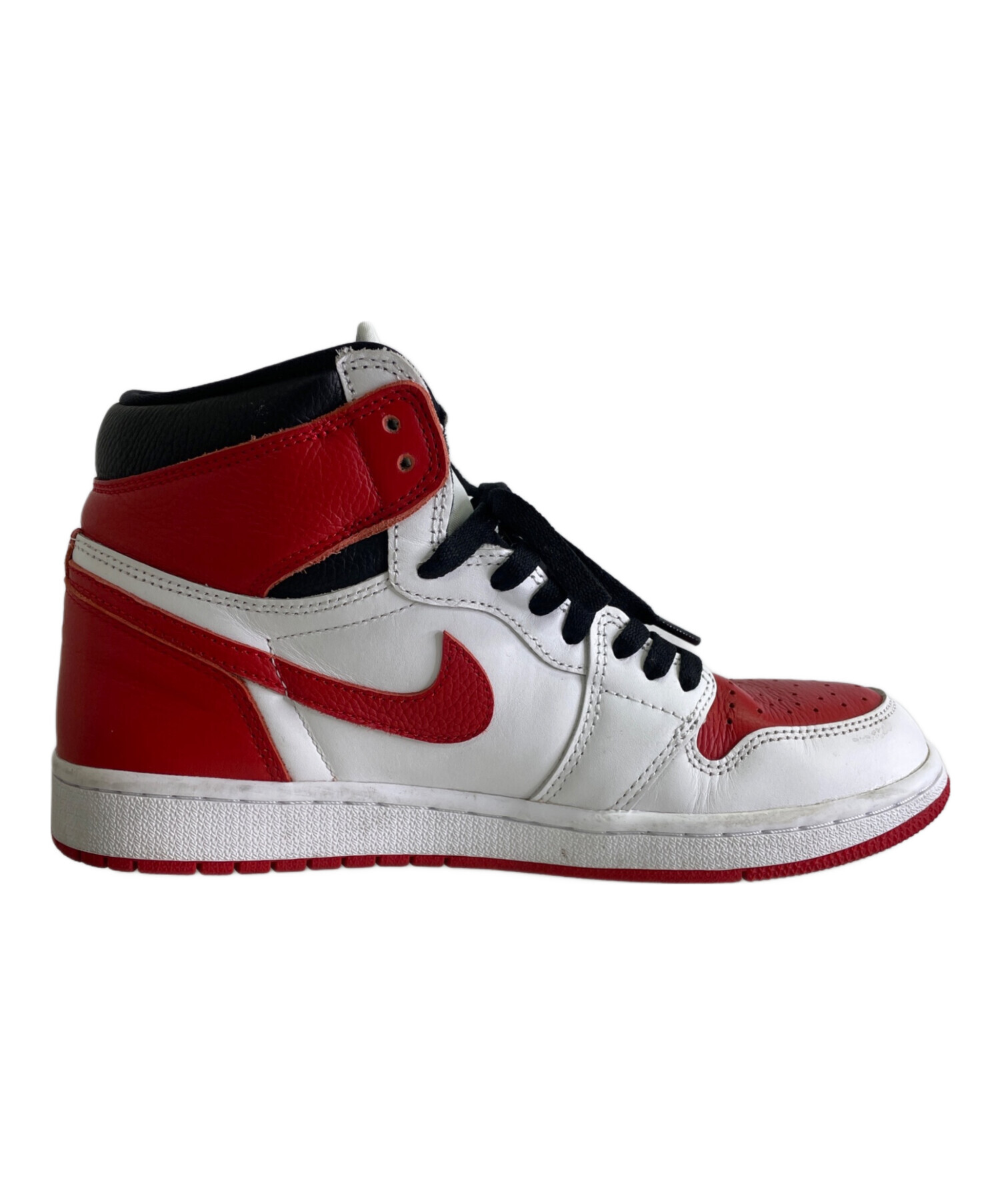 中古・古着通販】NIKE (ナイキ) ハイカットスニーカー レッド×ホワイト 
