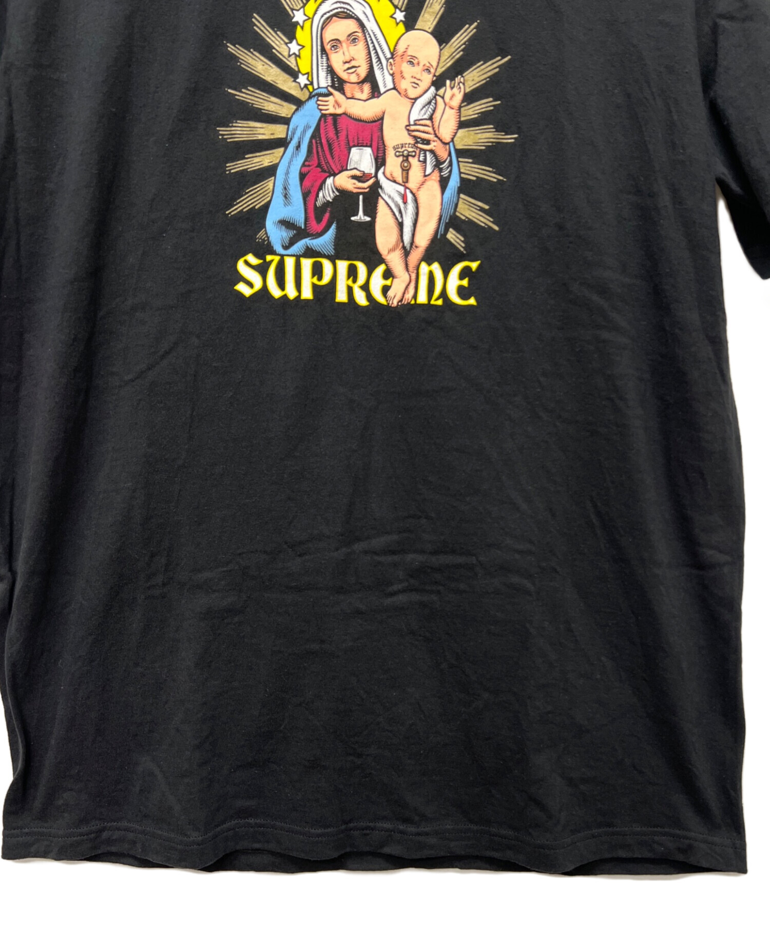 中古・古着通販】SUPREME (シュプリーム) プリントTシャツ ブラック