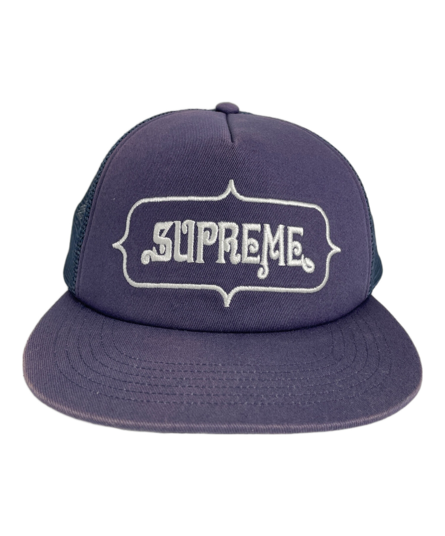 Supreme ネイビー メッシュキャップ 中古・古着通販】SUPREME (シュプリーム) メッシュキャップ