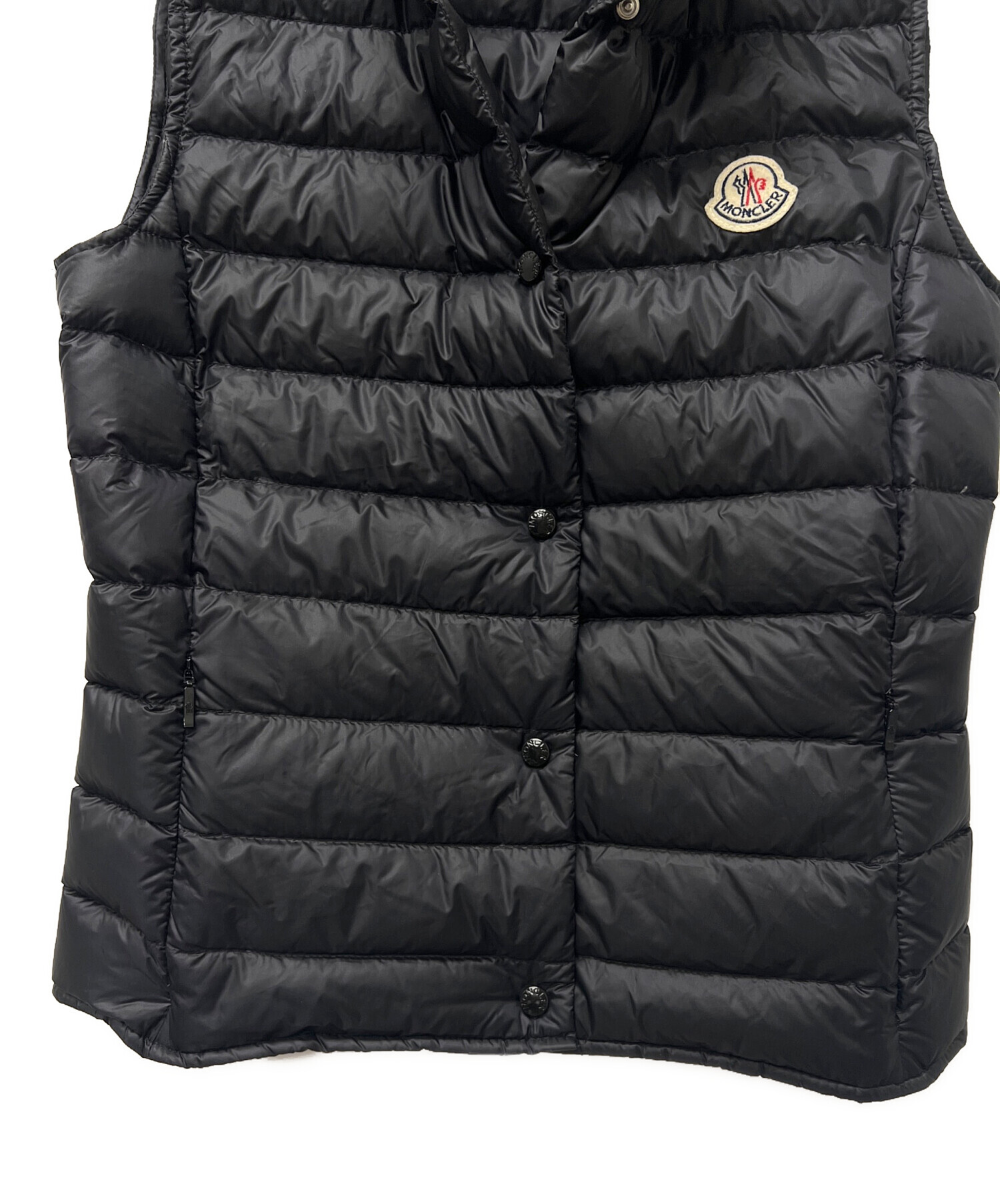 中古・古着通販】MONCLER (モンクレール) ダウンベスト ブラック