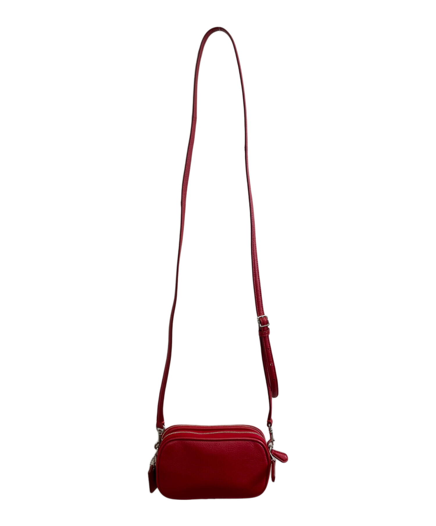 【近日処分】コーチ ショルダーバッグ ウエストポーチ 中古・古着通販】COACH (コーチ) ショルダーポーチ レッド｜ブランド