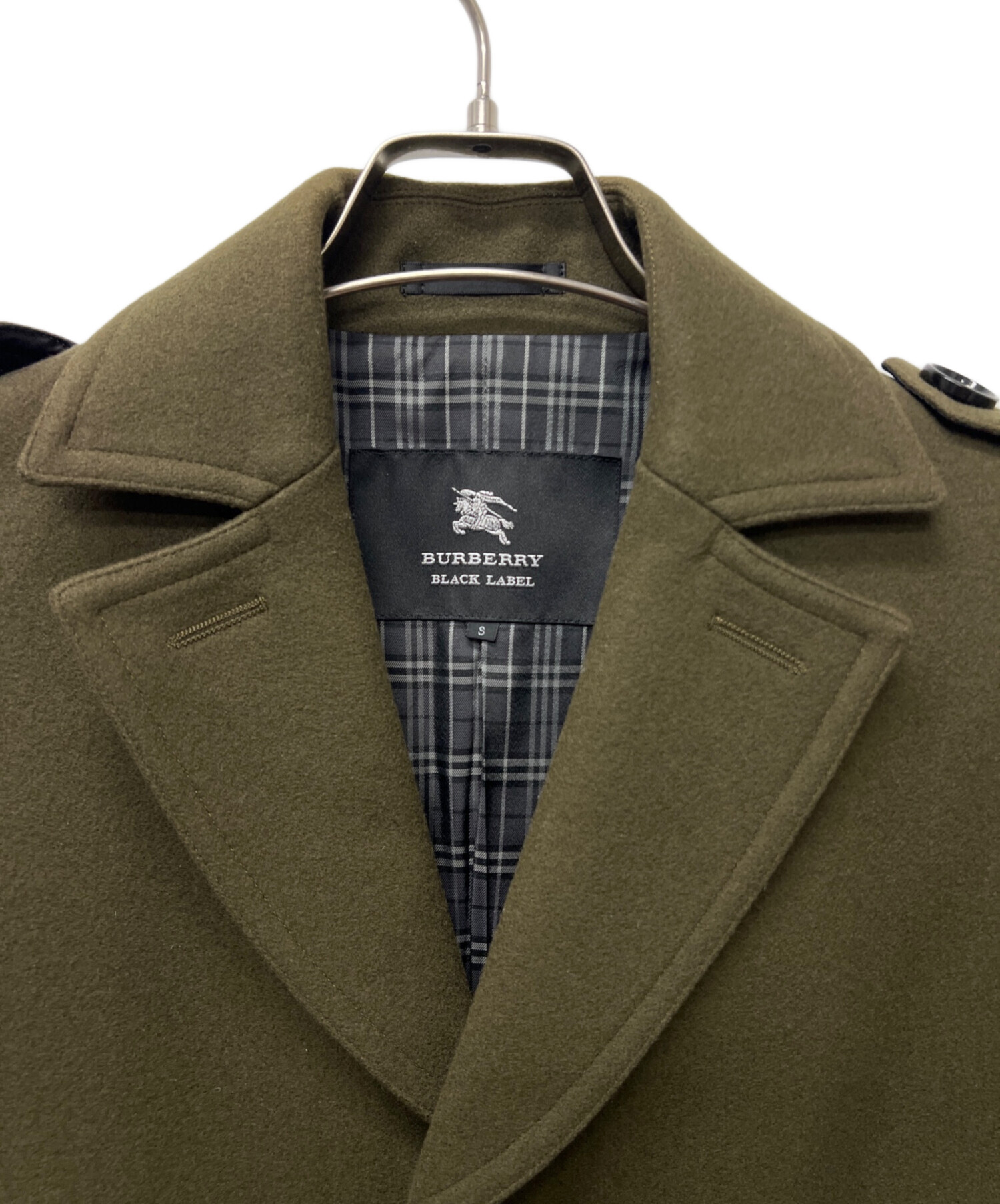 BURBERRY BLACK LABEL ブラック チェスターコート Sサイズ BURBERRY BLACK LABEL - バーバリー チェスターコートの通販 by 3月19