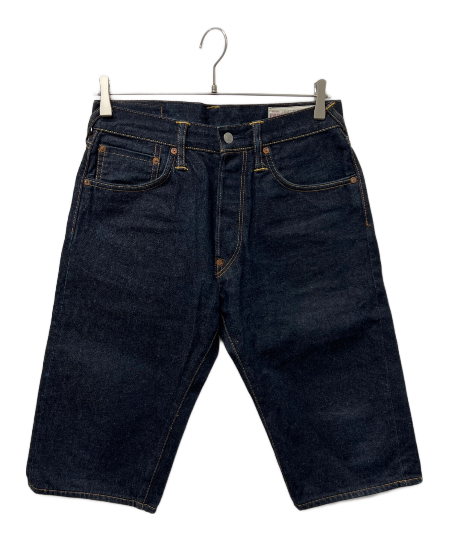 中古・古着通販】EVISU (エヴィス) ハーフデニムパンツ インディゴ 