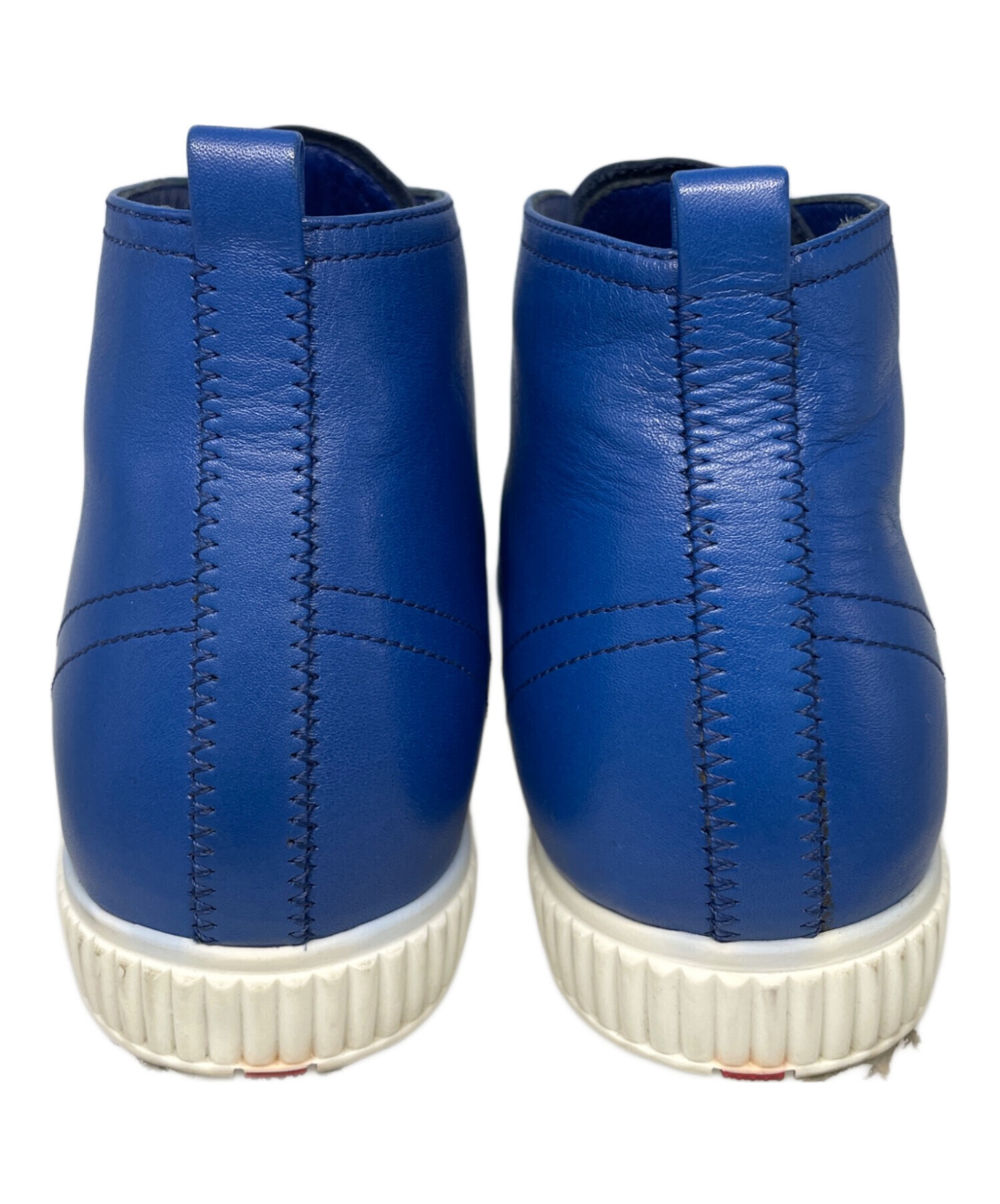 中古・古着通販】PRADA (プラダ) ハイカットスニーカー ブルー サイズ