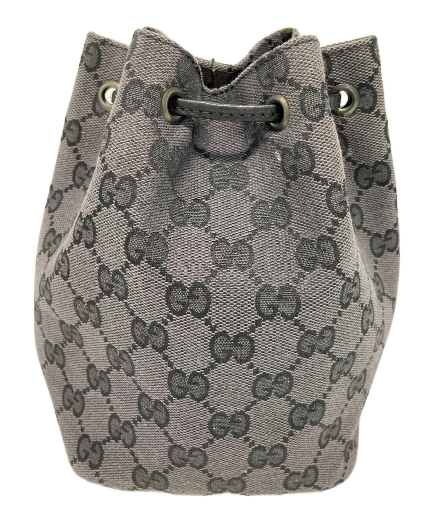 中古・古着通販】GUCCI (グッチ) 巾着ポーチ ブラック｜ブランド・古着