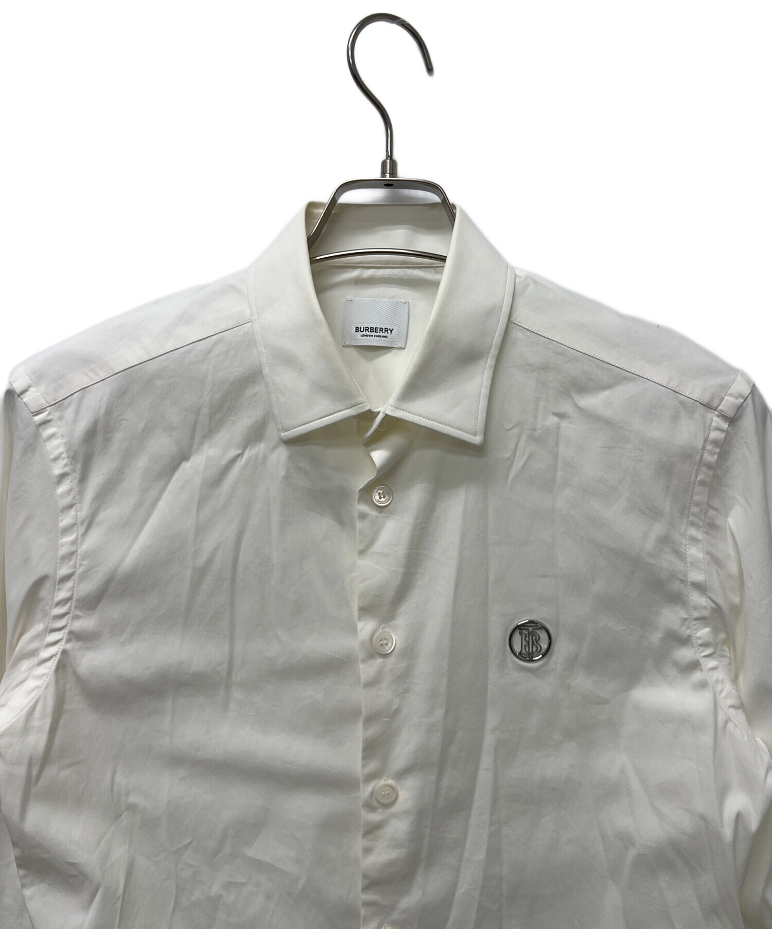 中古・古着通販】BURBERRY (バーバリー) 長袖シャツ ホワイト サイズ:S