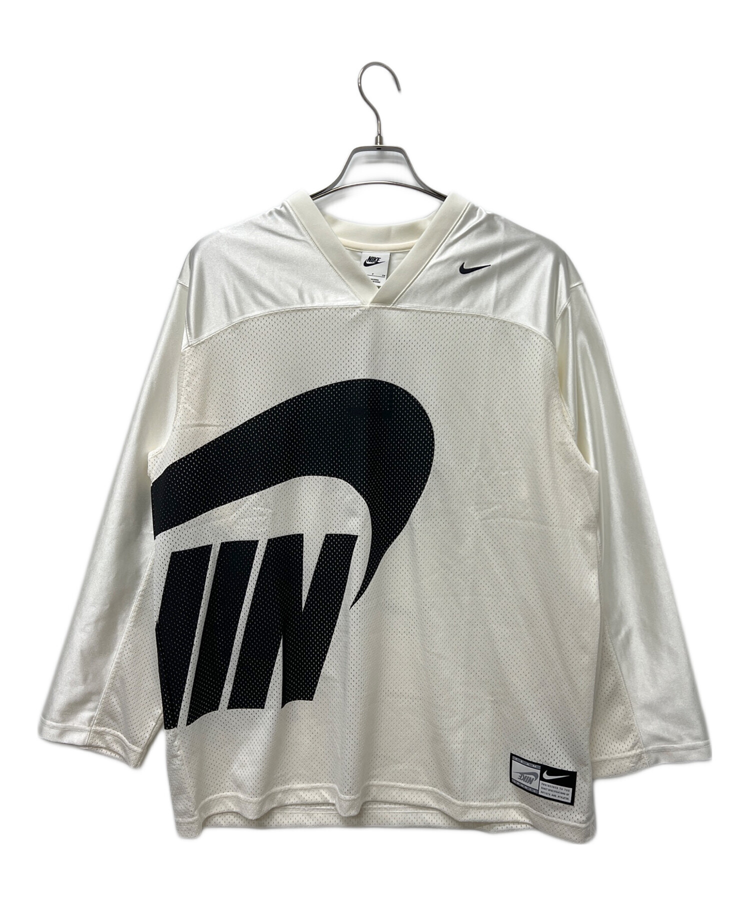 中古・古着通販】NIKE (ナイキ) 長袖カットソー ホワイト サイズ:S 未 