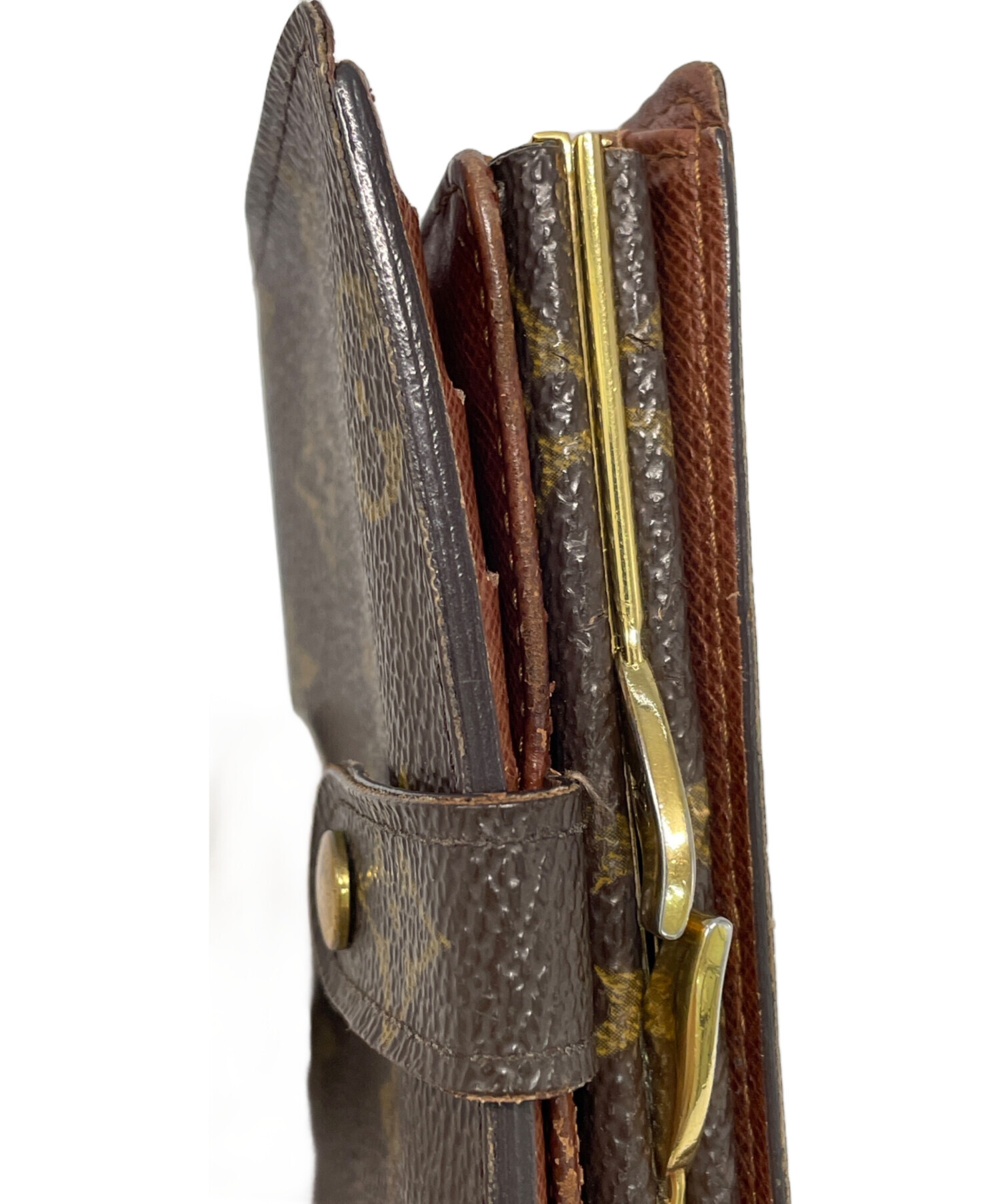 中古・古着通販】LOUIS VUITTON (ルイ ヴィトン) 2つ折り財布 ブラウン 
