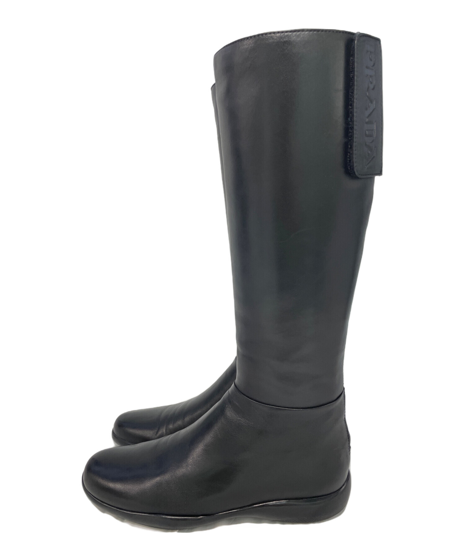 中古・古着通販】PRADA (プラダ) ロングブーツ ブラック サイズ:36