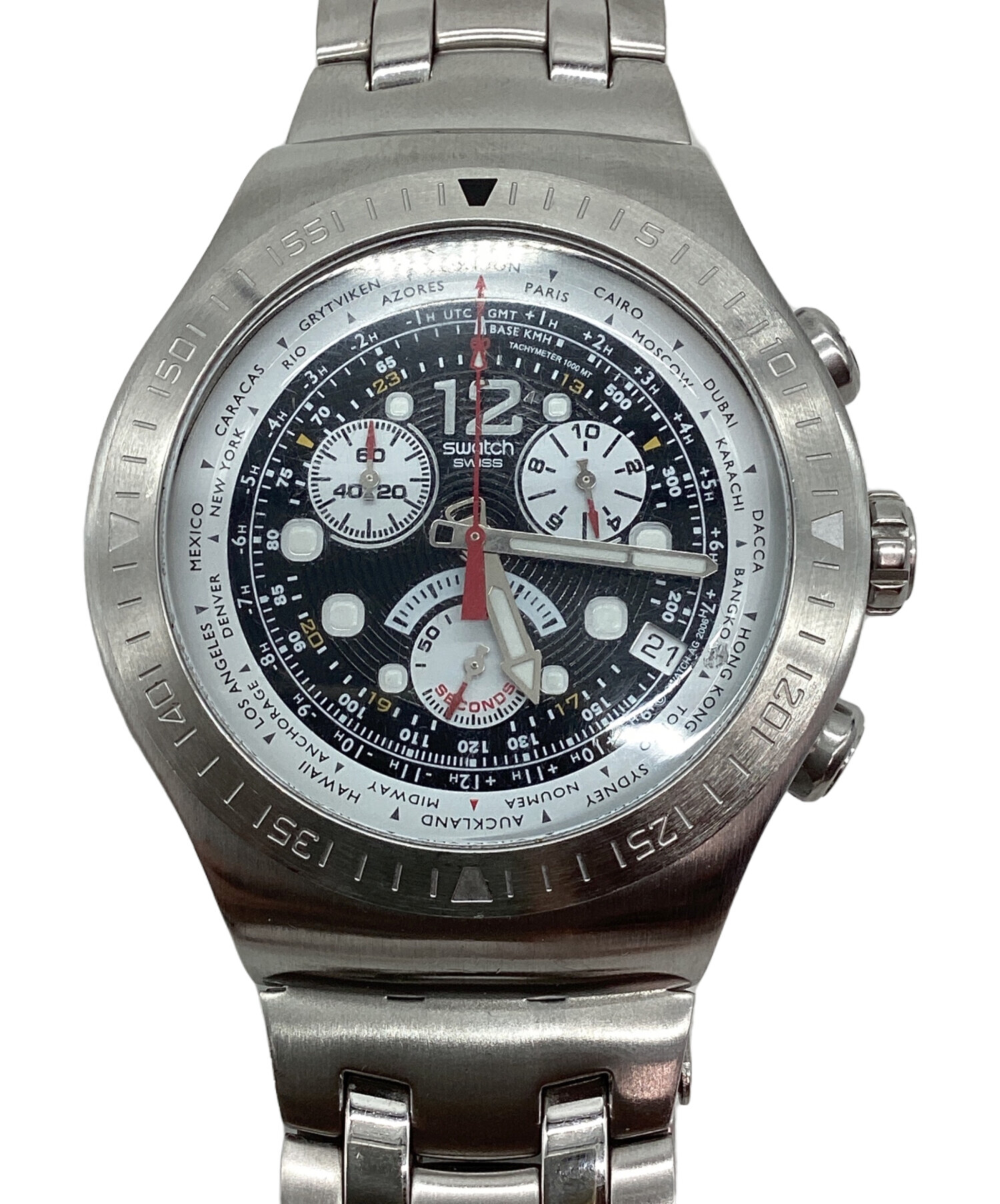 【未使用】SWATCH IRONY chrono（キズ・汚れあり） 中古・古着通販】SWATCH IRONY (SWATCH IRONY) 腕時計｜ブランド・古着