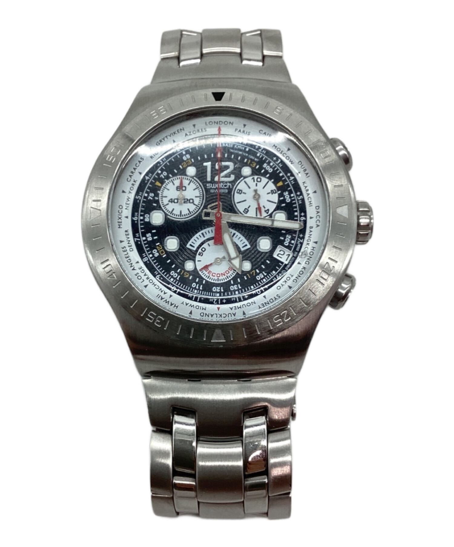 【未使用】SWATCH IRONY chrono（キズ・汚れあり） 中古・古着通販】SWATCH IRONY (SWATCH IRONY) 腕時計｜ブランド・古着