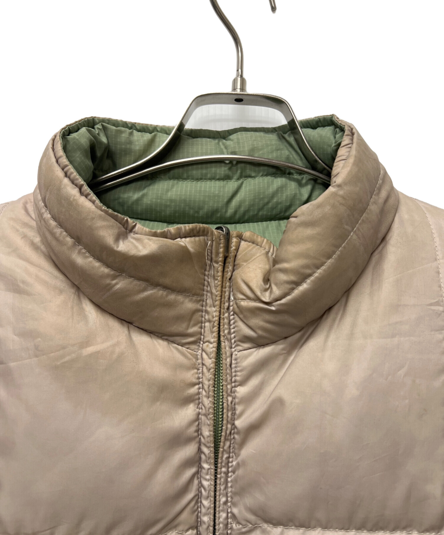 新品未使用　L.L.Bean ベスト SMALL ベージュ/グリーン 中古・古着通販】L.L.Bean (エルエルビーン) リバーシブルベスト