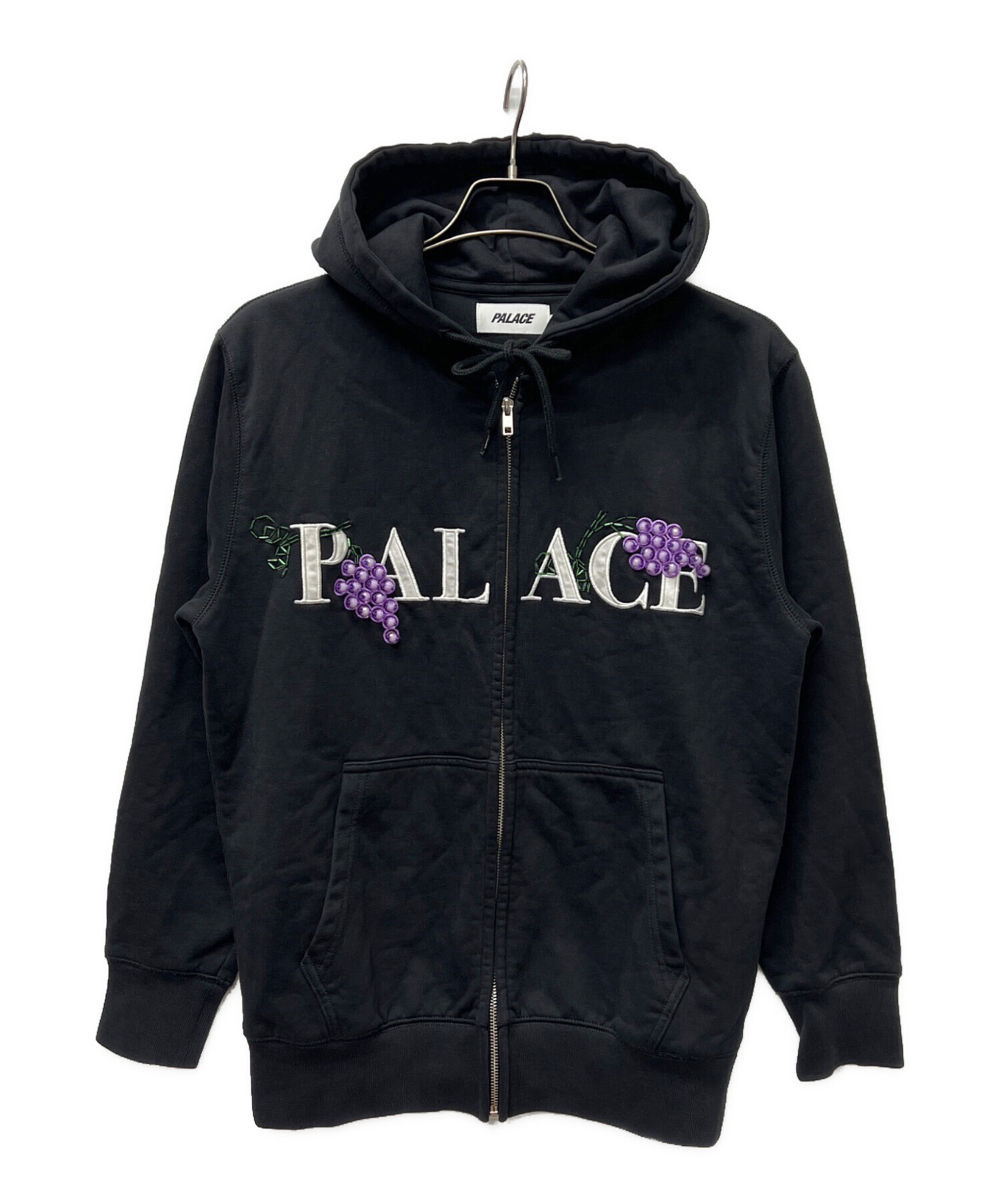 palace パレス パーカー フーディー london ブラック 中古・古着通販】PALACE (パレス) ジップパーカー ブラック サイズ:S