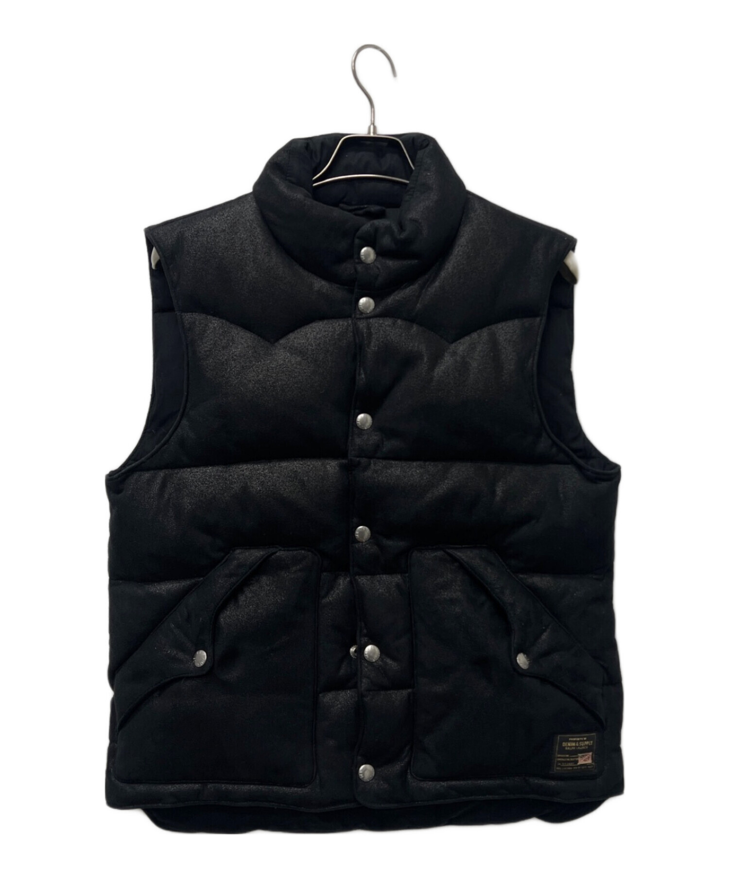 Ralph Lauren ブラックダウンベスト 中古・古着通販】POLO RALPH LAUREN (ポロ・ラルフローレン) ダウン