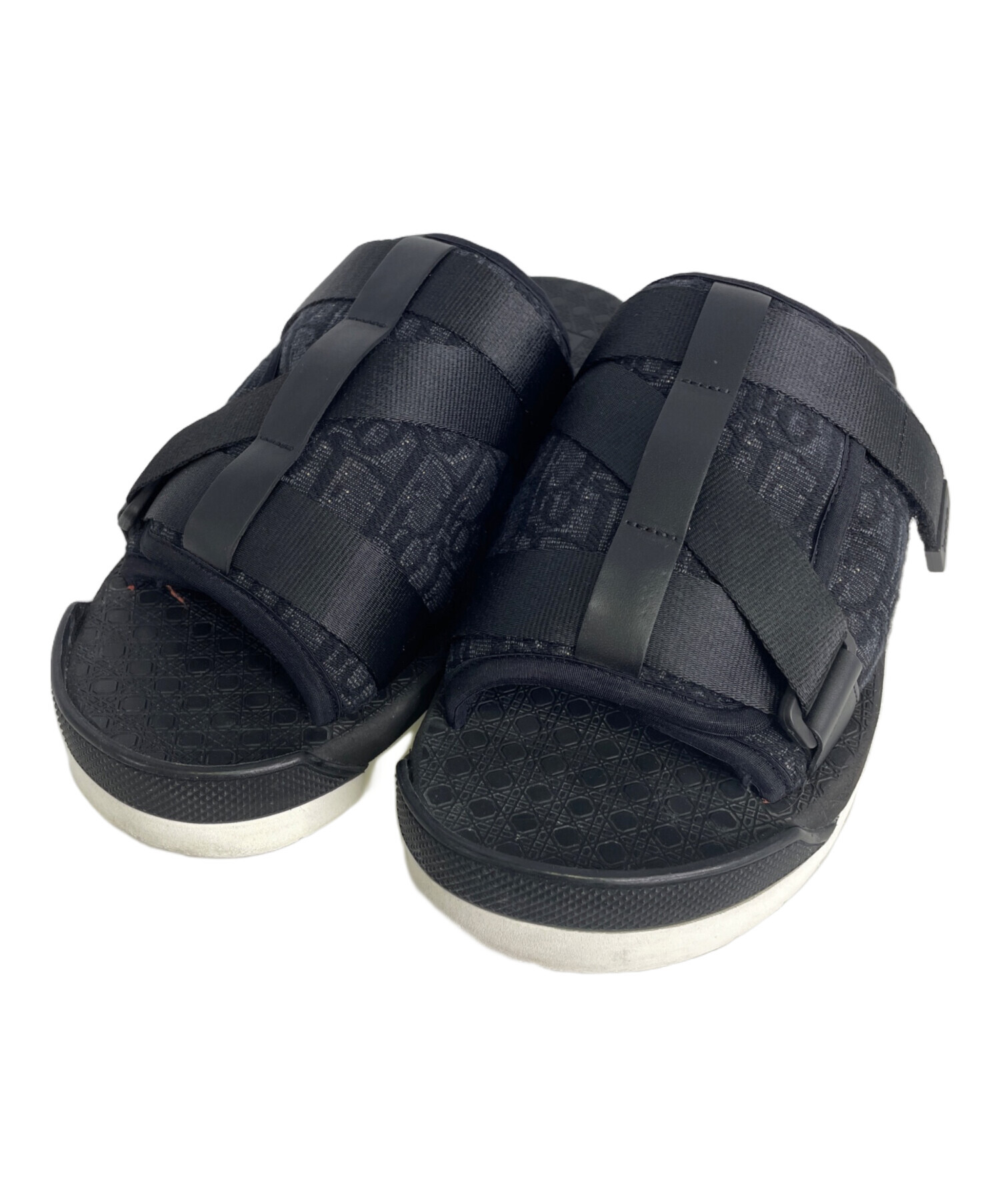 中古・古着通販】Dior (ディオール) アルファサンダル ブラック サイズ