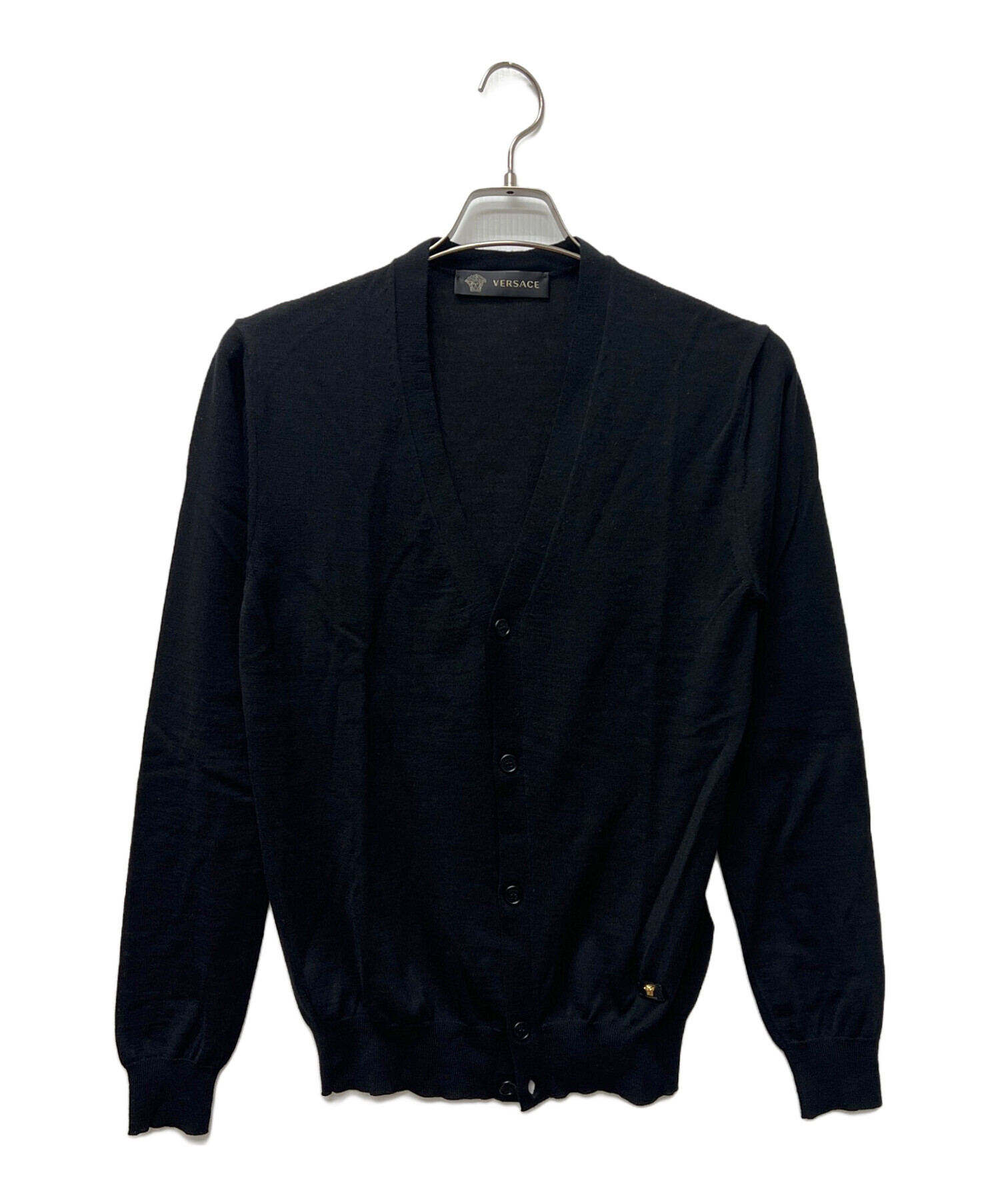 中古・古着通販】VERSACE (ヴェルサーチェ) 薄手カーディガン ブラック 