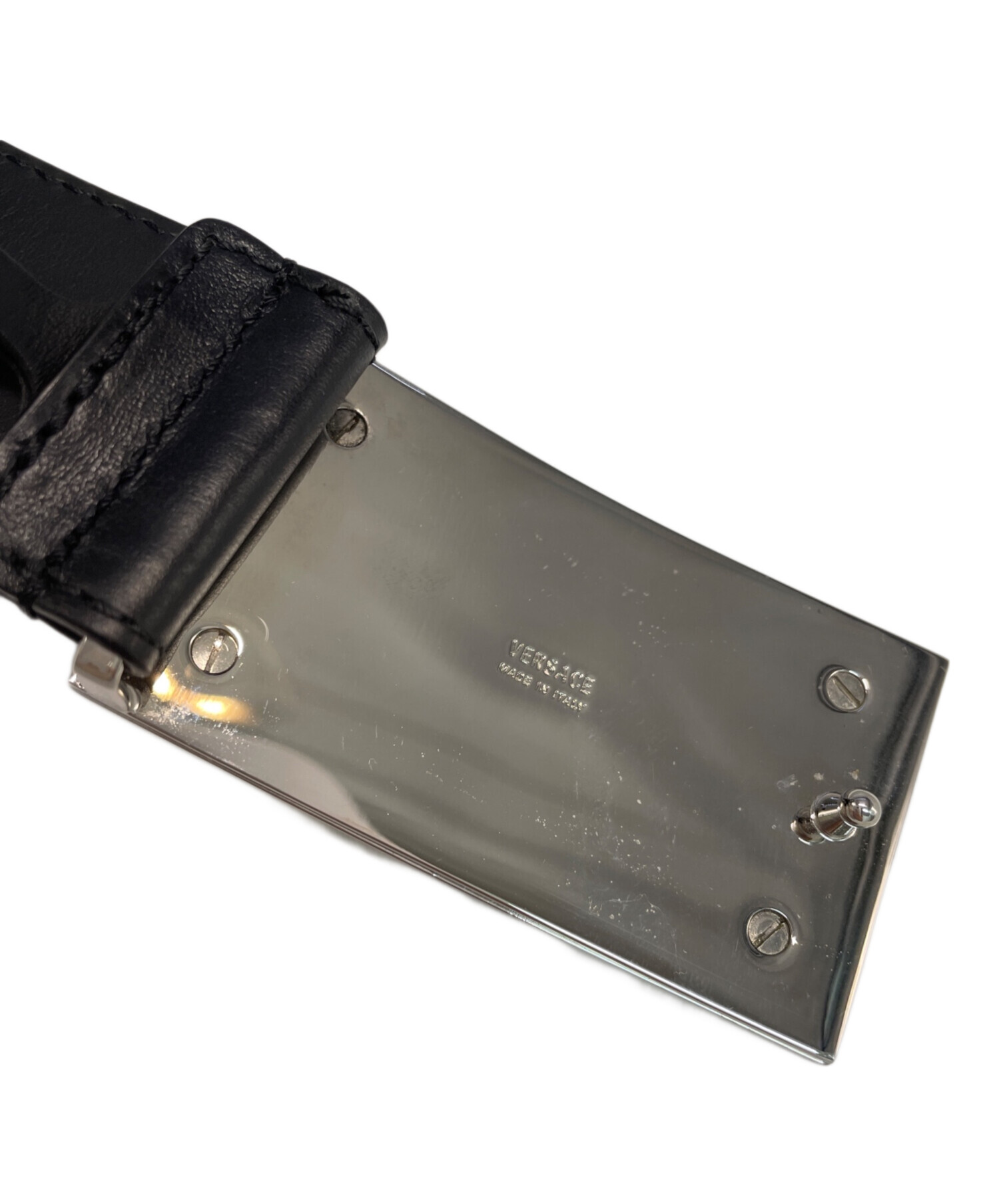 中古・古着通販】VERSACE (ヴェルサーチェ) ベルト ブラック サイズ:80