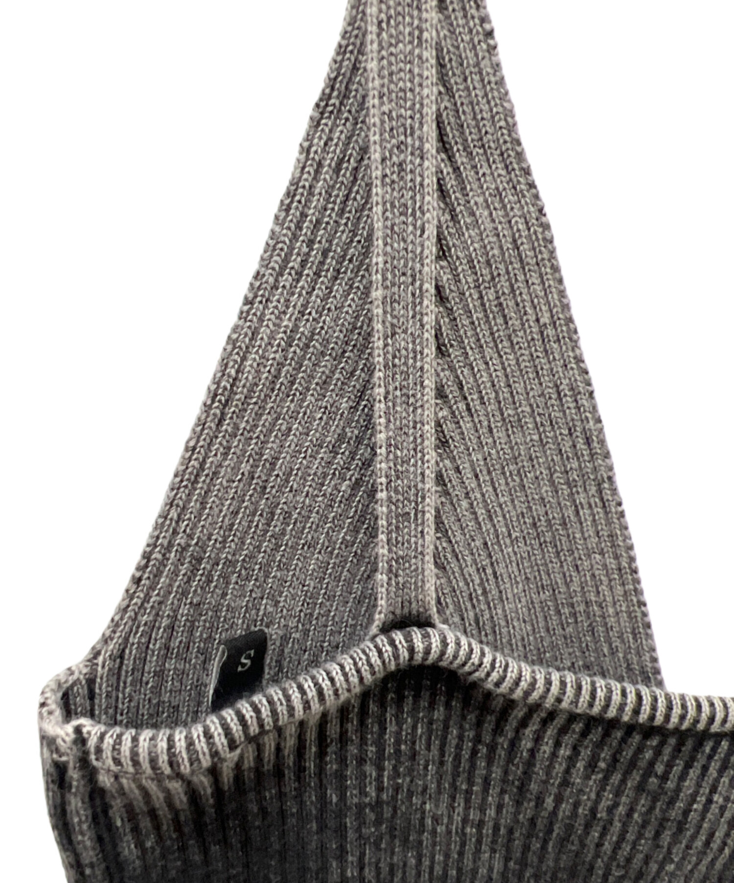 中古・古着通販】DIESEL (ディーゼル) ニットビスチェ ブラック×グレー