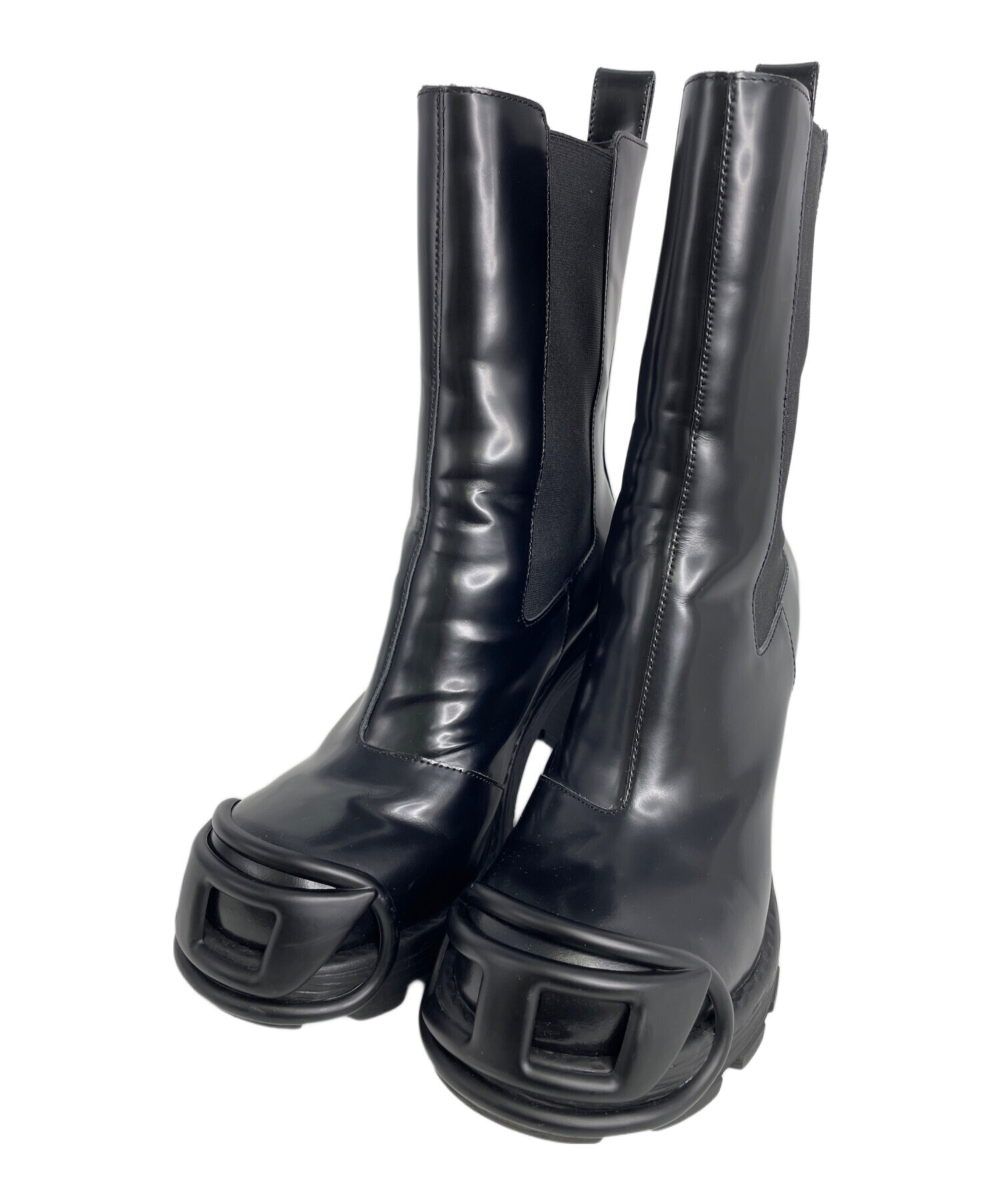 中古・古着通販】DIESEL (ディーゼル) チェルシーブーツ ブラック