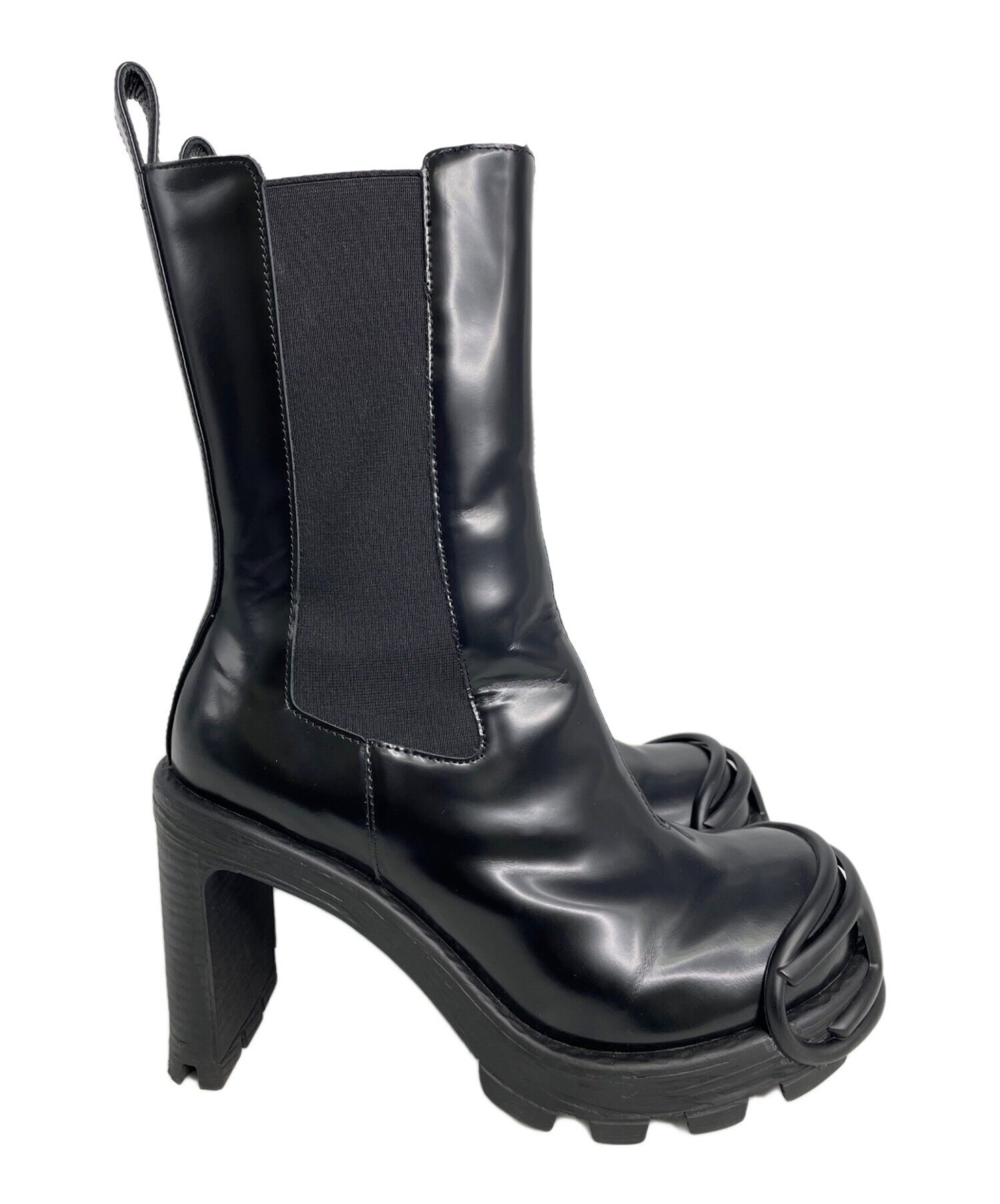 中古・古着通販】DIESEL (ディーゼル) チェルシーブーツ ブラック