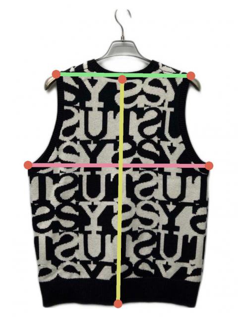 中古・古着通販】stussy (ステューシー) ニットベスト ホワイト